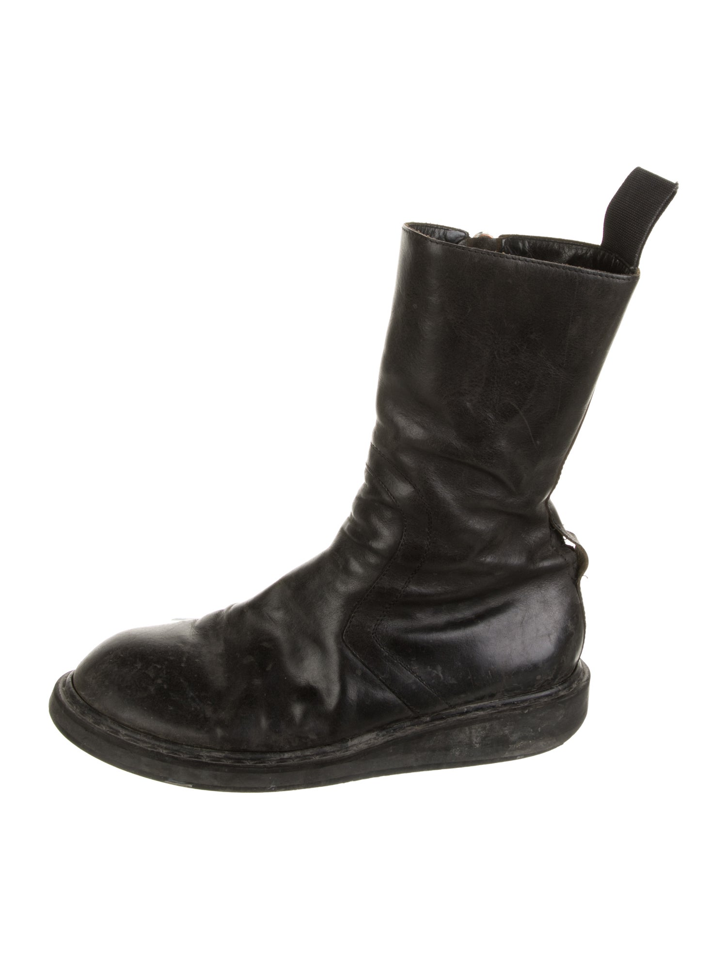 Rick Owens Leather Boots
