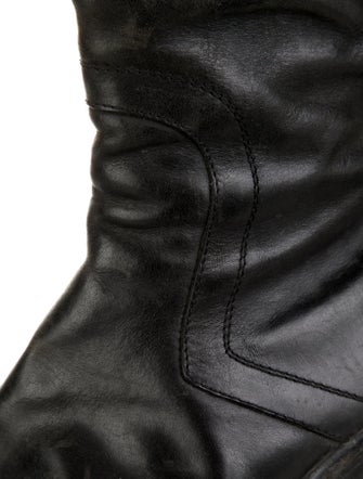 Rick Owens Leather Boots