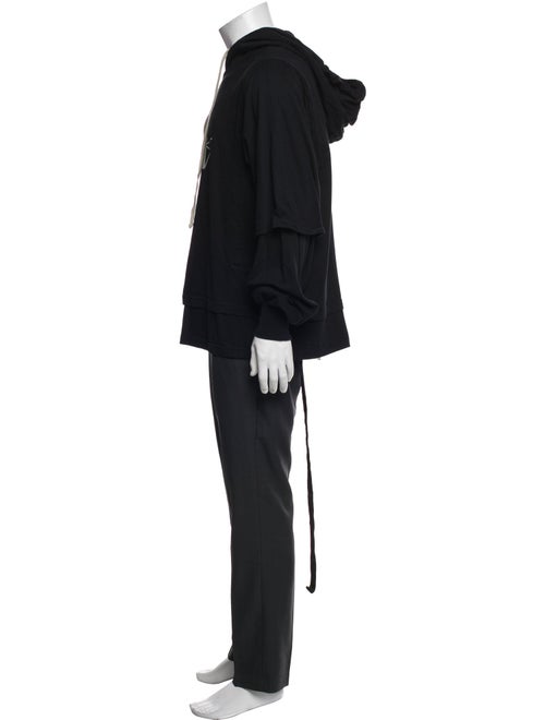 Rick Owens Graphic Print Crew Neck Hoodie