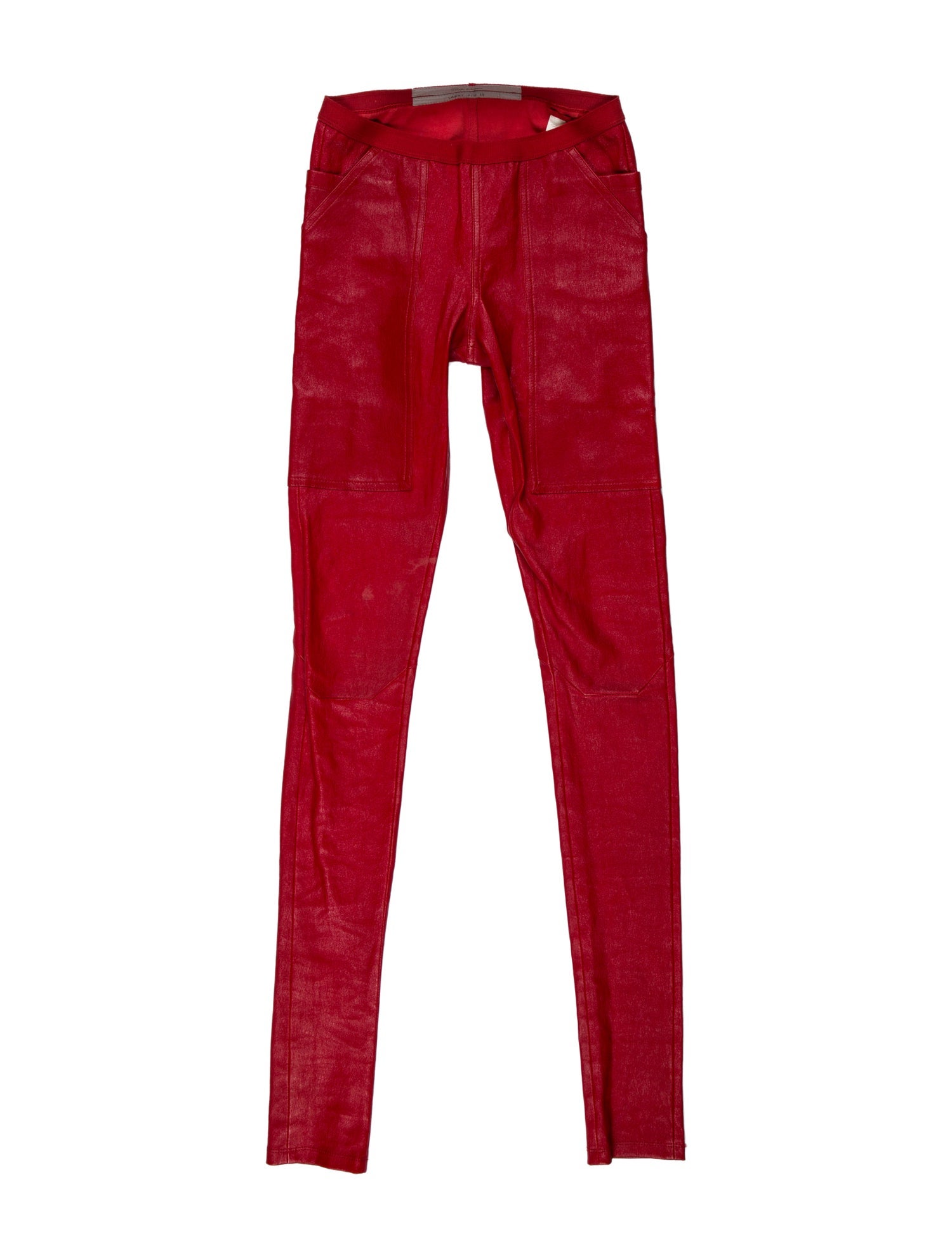 Rick Owens Lamb Leather Skinny Leg Pants