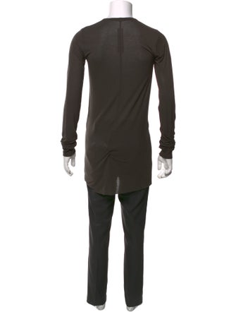 Rick Owens Scoop Neck Long Sleeve T-Shirt