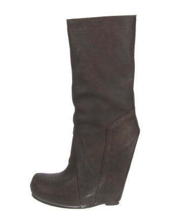 Rick Owens Leather Boots