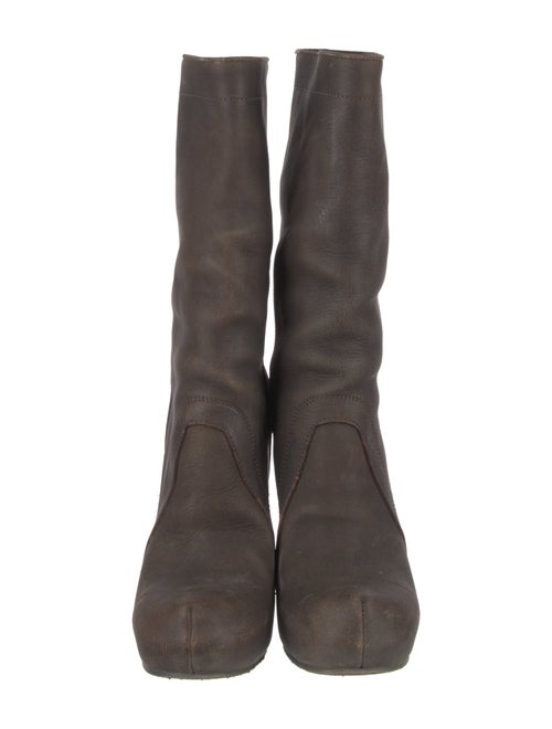 Rick Owens Leather Boots