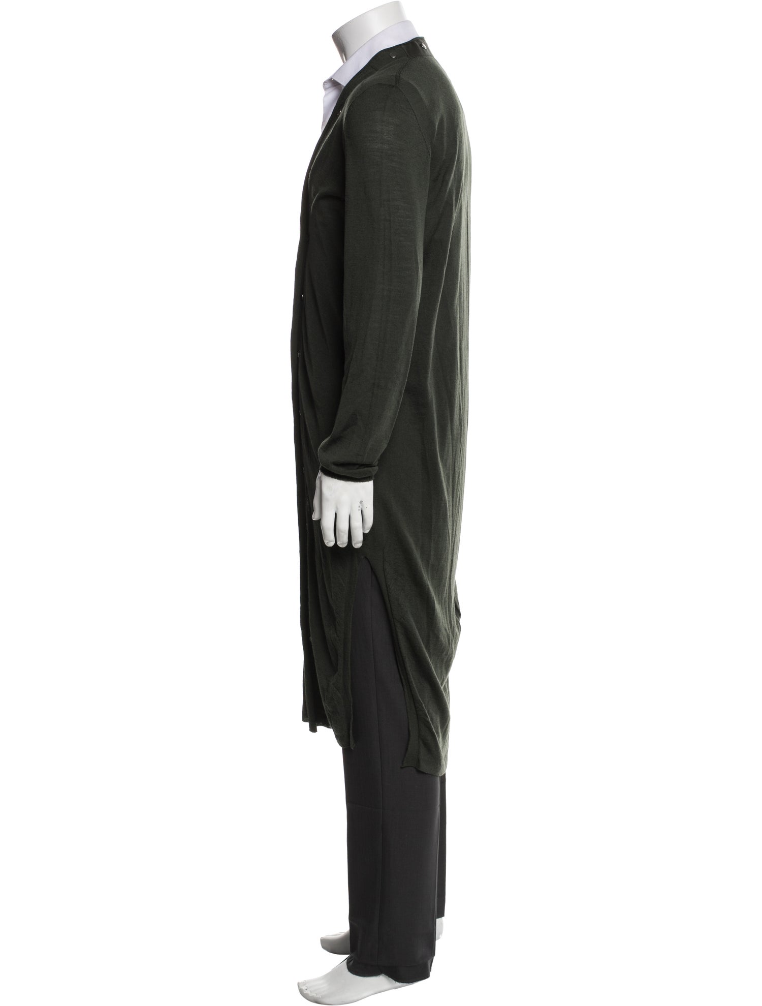 Rick Owens Virgin Wool V-Neck Cardigan