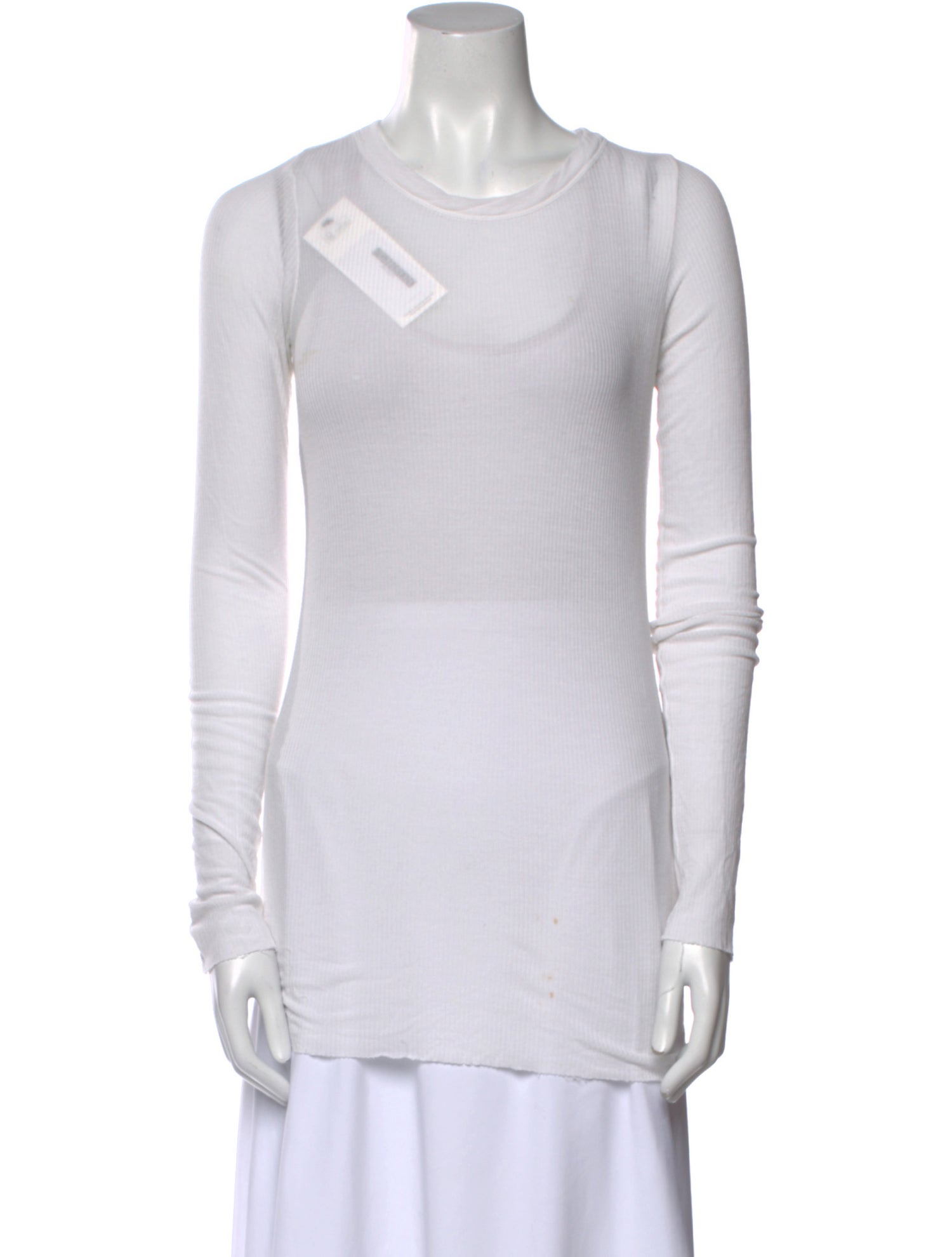 Rick Owens Crew Neck Long Sleeve T-Shirt