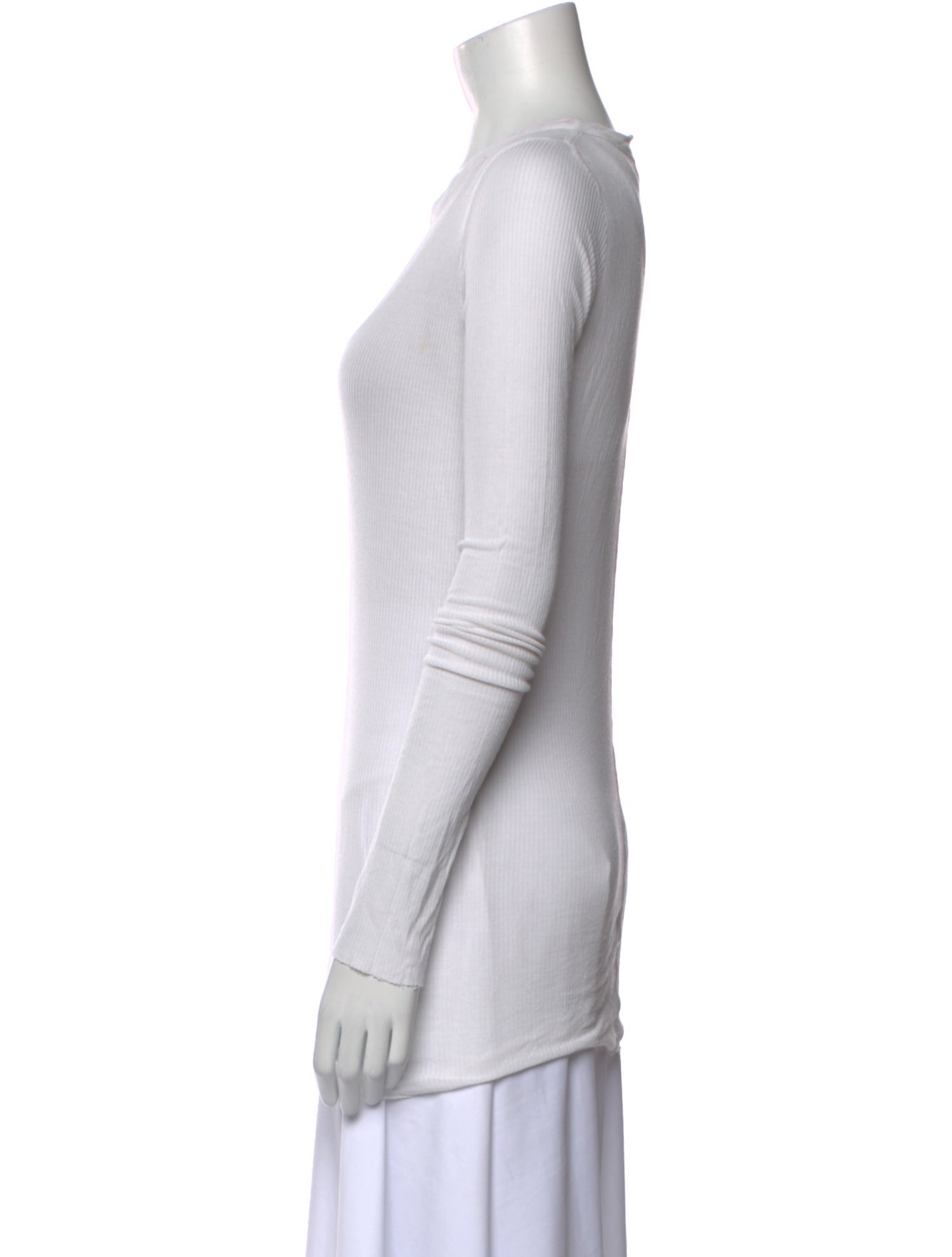 Rick Owens Crew Neck Long Sleeve T-Shirt