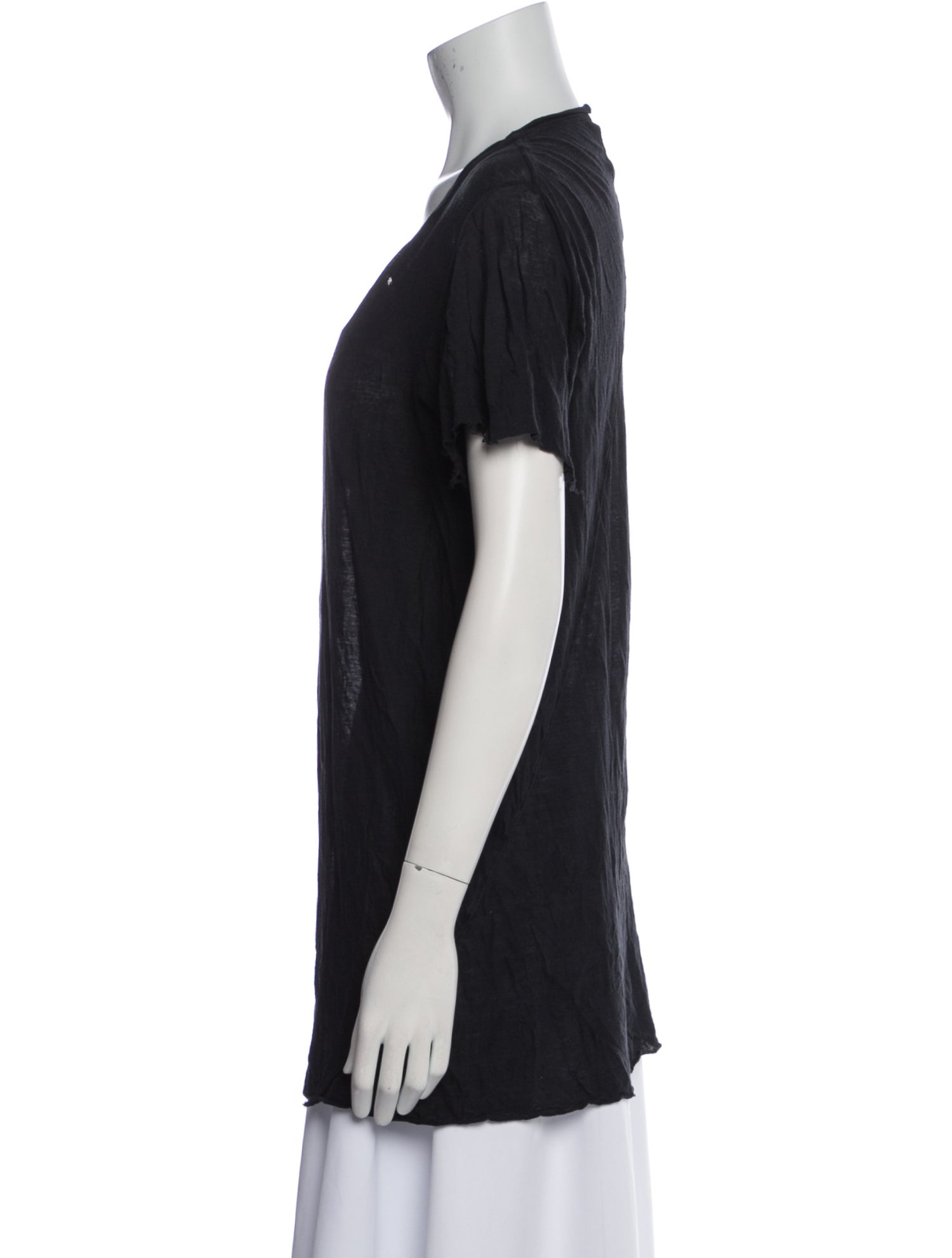 Rick Owens V-Neck Short Sleeve T-Shirt