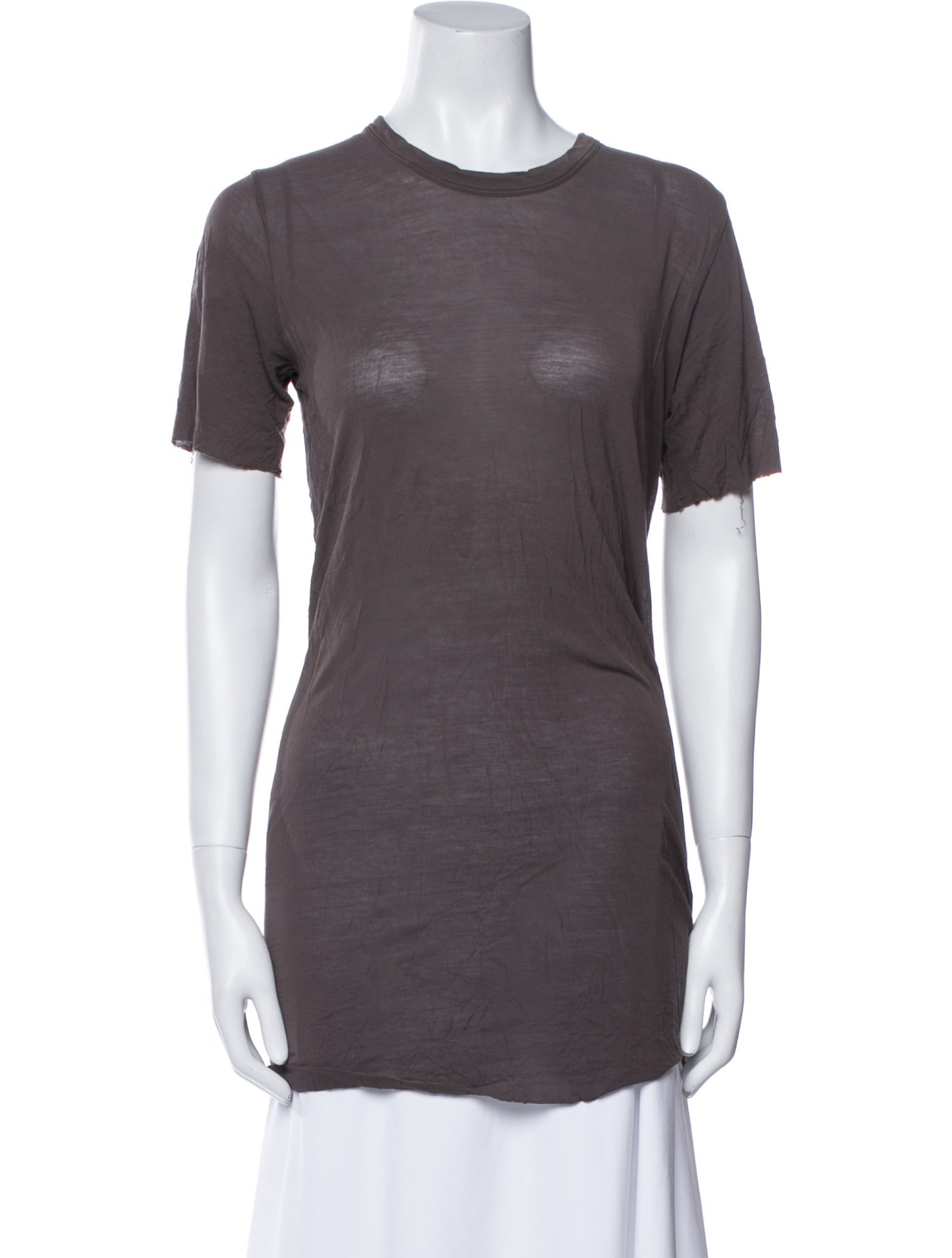Rick Owens Crew Neck Short Sleeve T-Shirt
