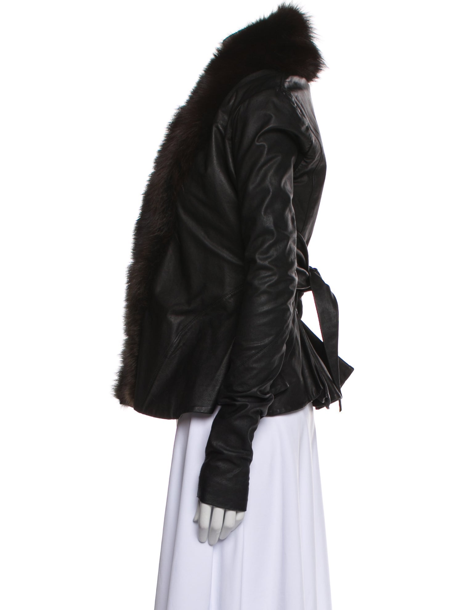 HUN RICK OWENS Vintage Late 2000's - Early 2010's Fisher Fur Jacket