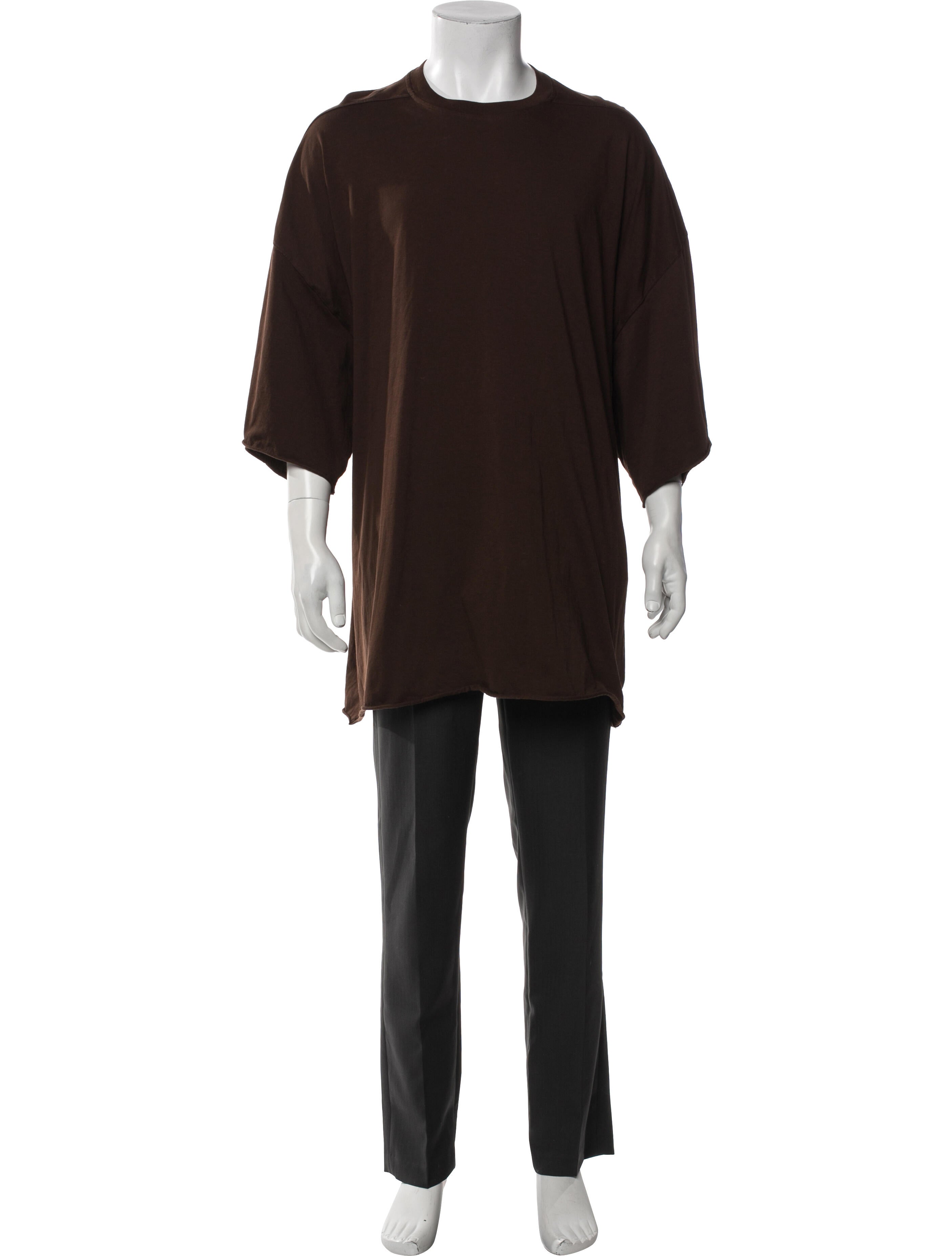 Rick Owens Scoop Neck Three-Quarter Sleeve T-Shirt