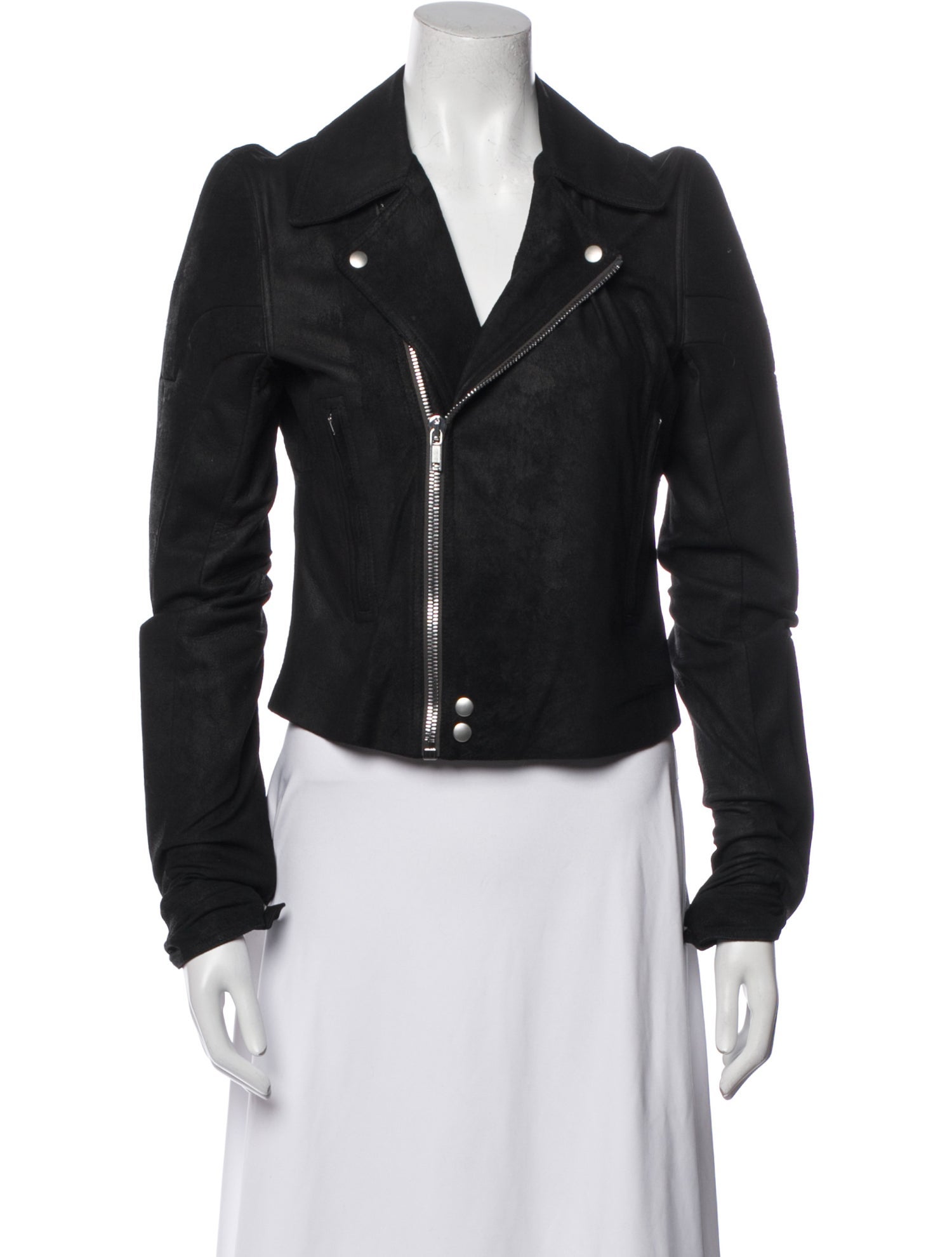 Rick Owens Leather Biker Jacket