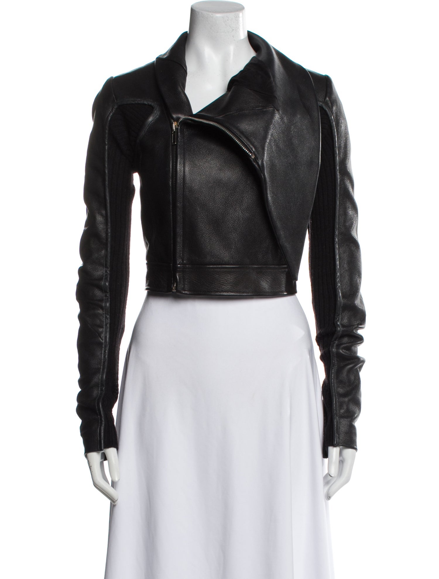 Rick Owens Leather Fur Jacket