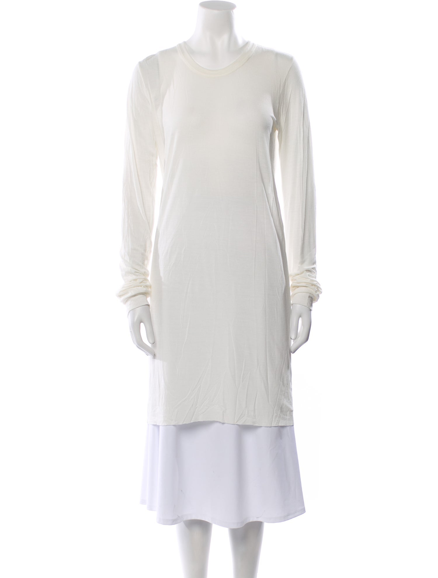 Rick Owens Crew Neck Long Sleeve Tunic