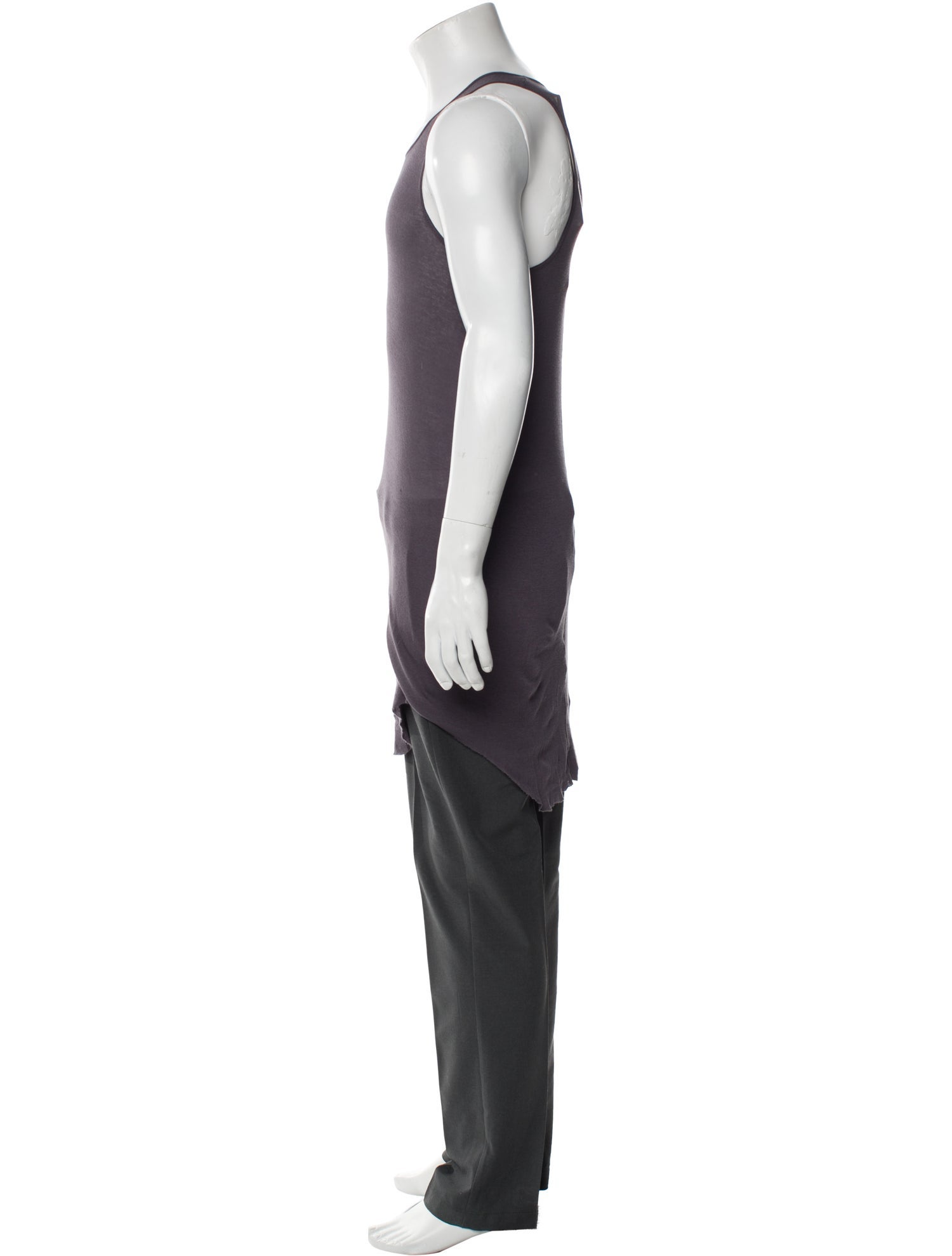 Rick Owens 2017 'Glitter' Basic Rib Tank T-Shirt w/ Tags
