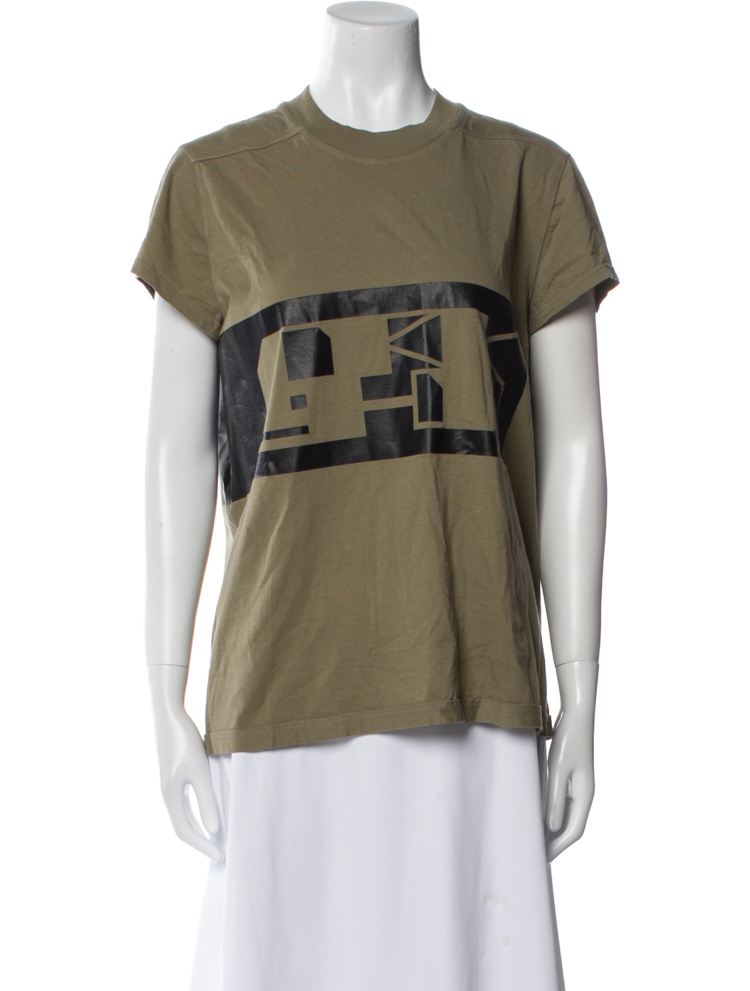 Rick Owens Drkshdw Graphic Print Crew Neck T-Shirt