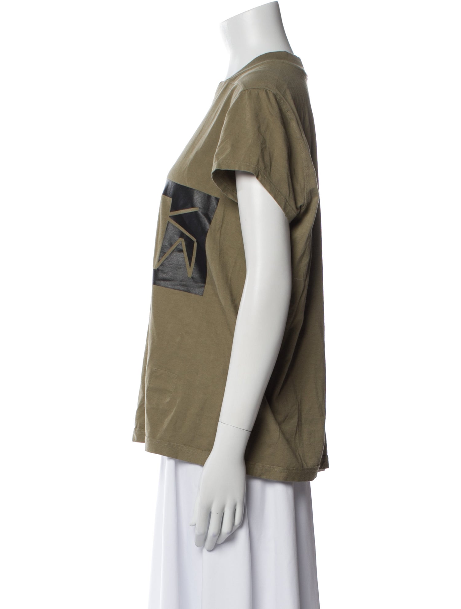 Rick Owens Drkshdw Graphic Print Crew Neck T-Shirt