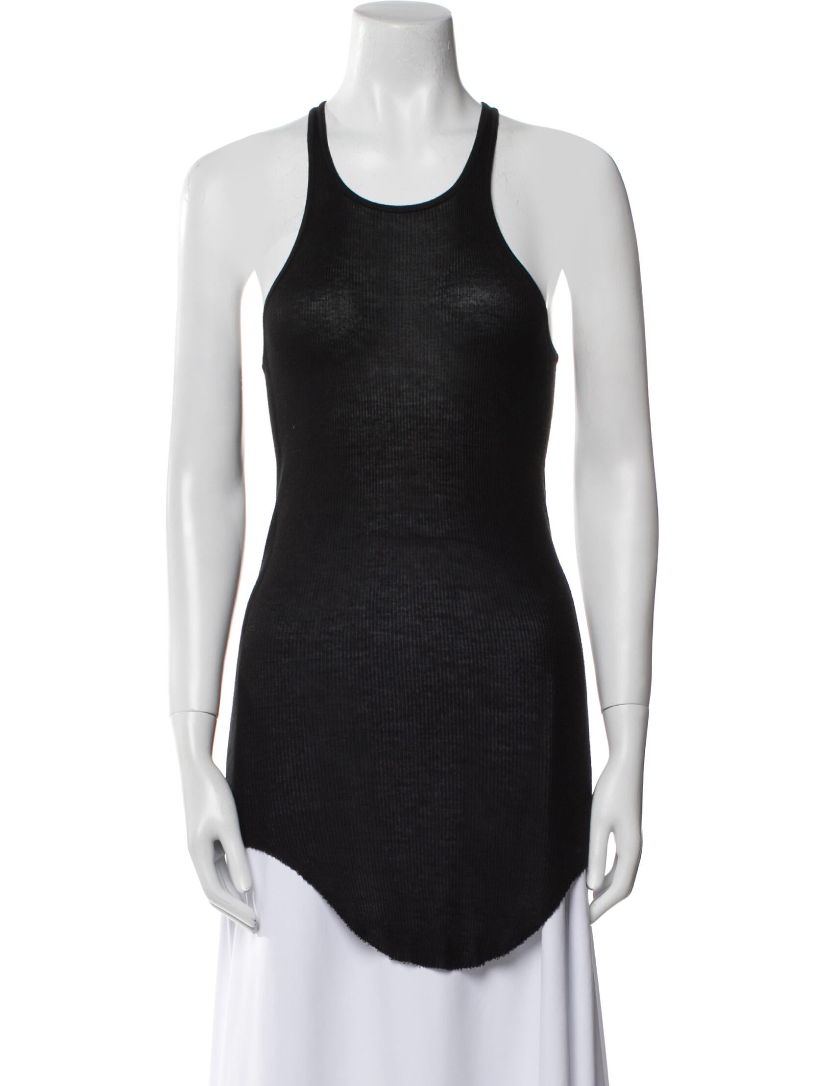 Rick Owens Scoop Neck Sleeveless Top