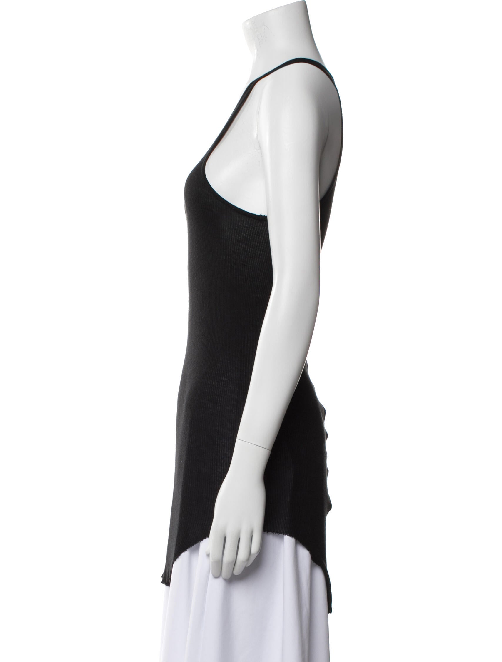 Rick Owens Scoop Neck Sleeveless Top