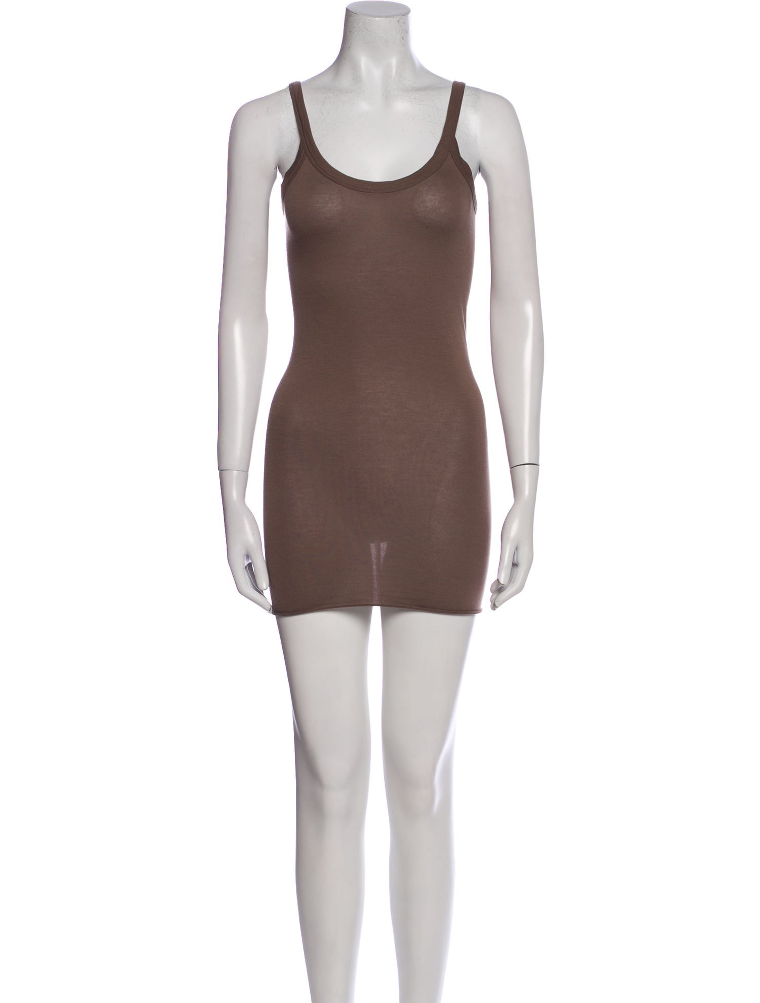 Rick Owens Scoop Neck Sleeveless Tunic
