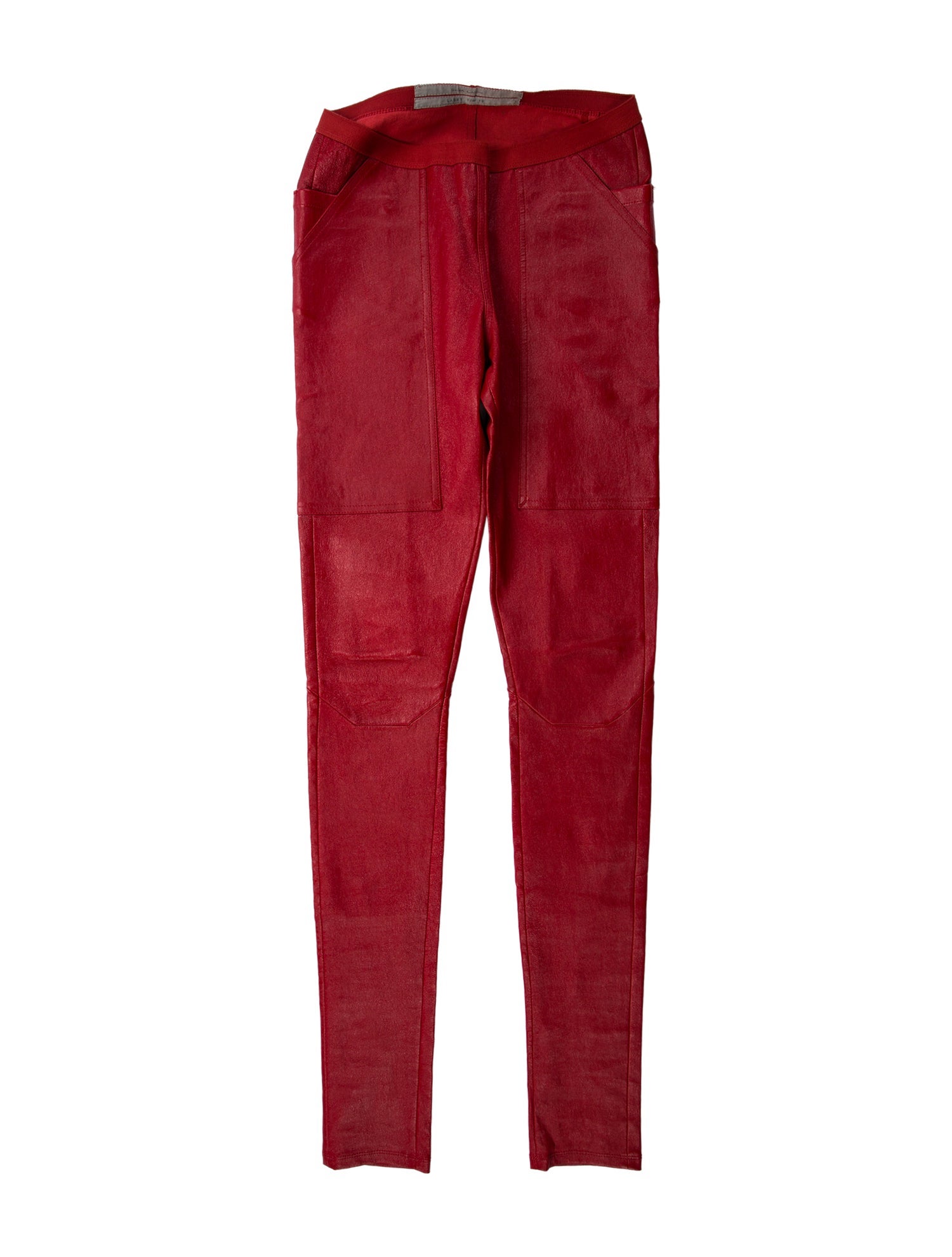 Rick Owens Lamb Leather Skinny Leg Pants