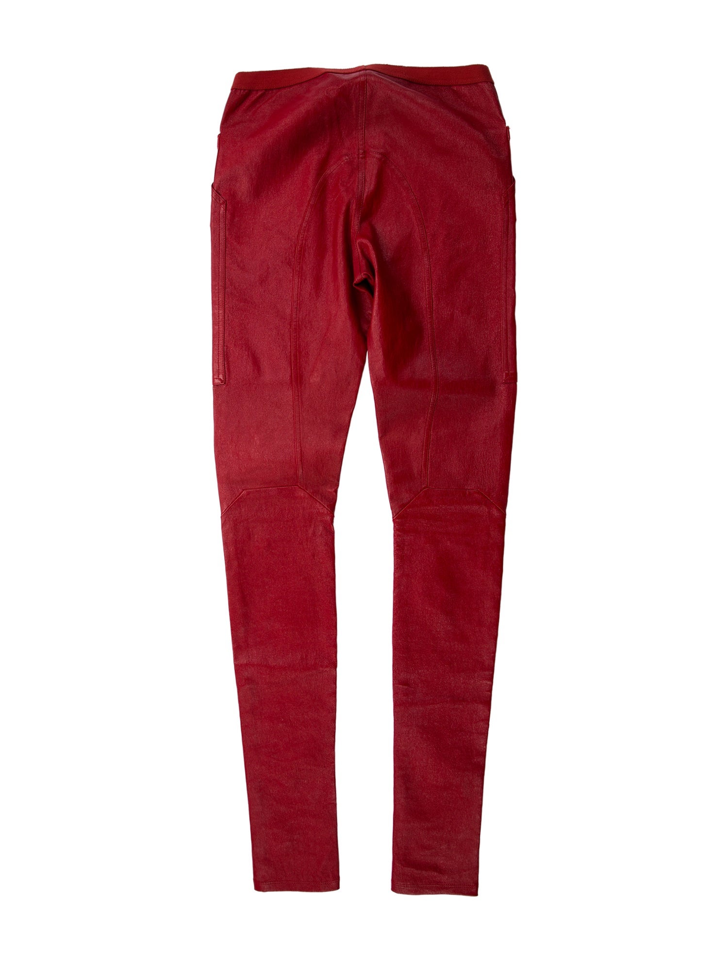 Rick Owens Lamb Leather Skinny Leg Pants