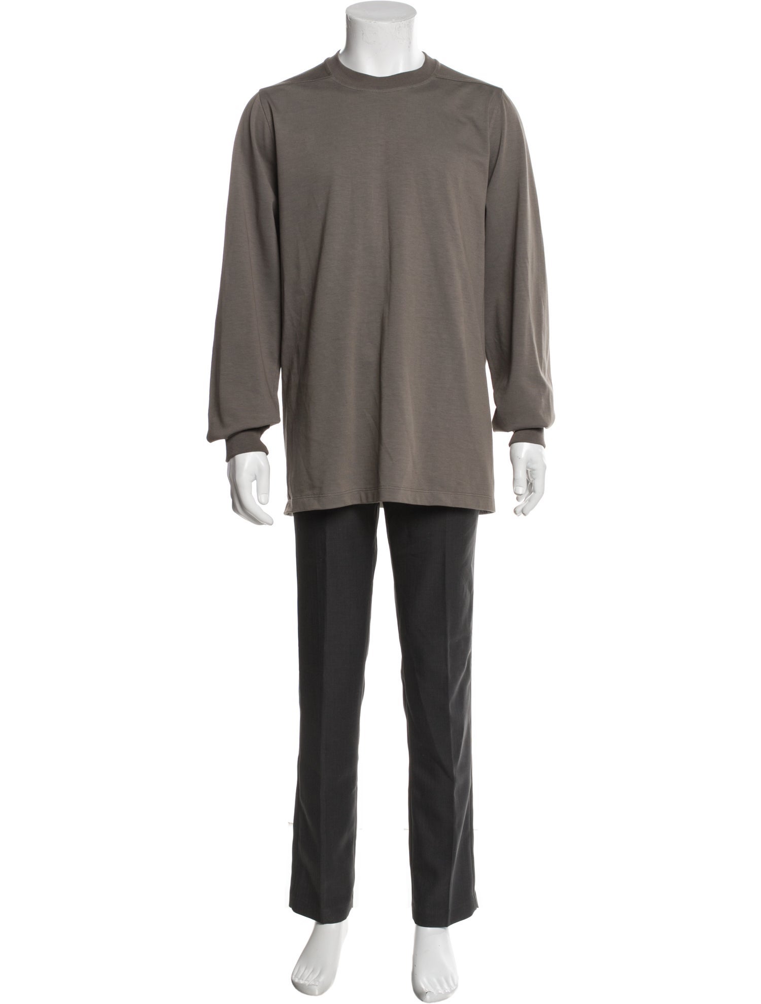 Rick Owens Crew Neck Long Sleeve T-Shirt