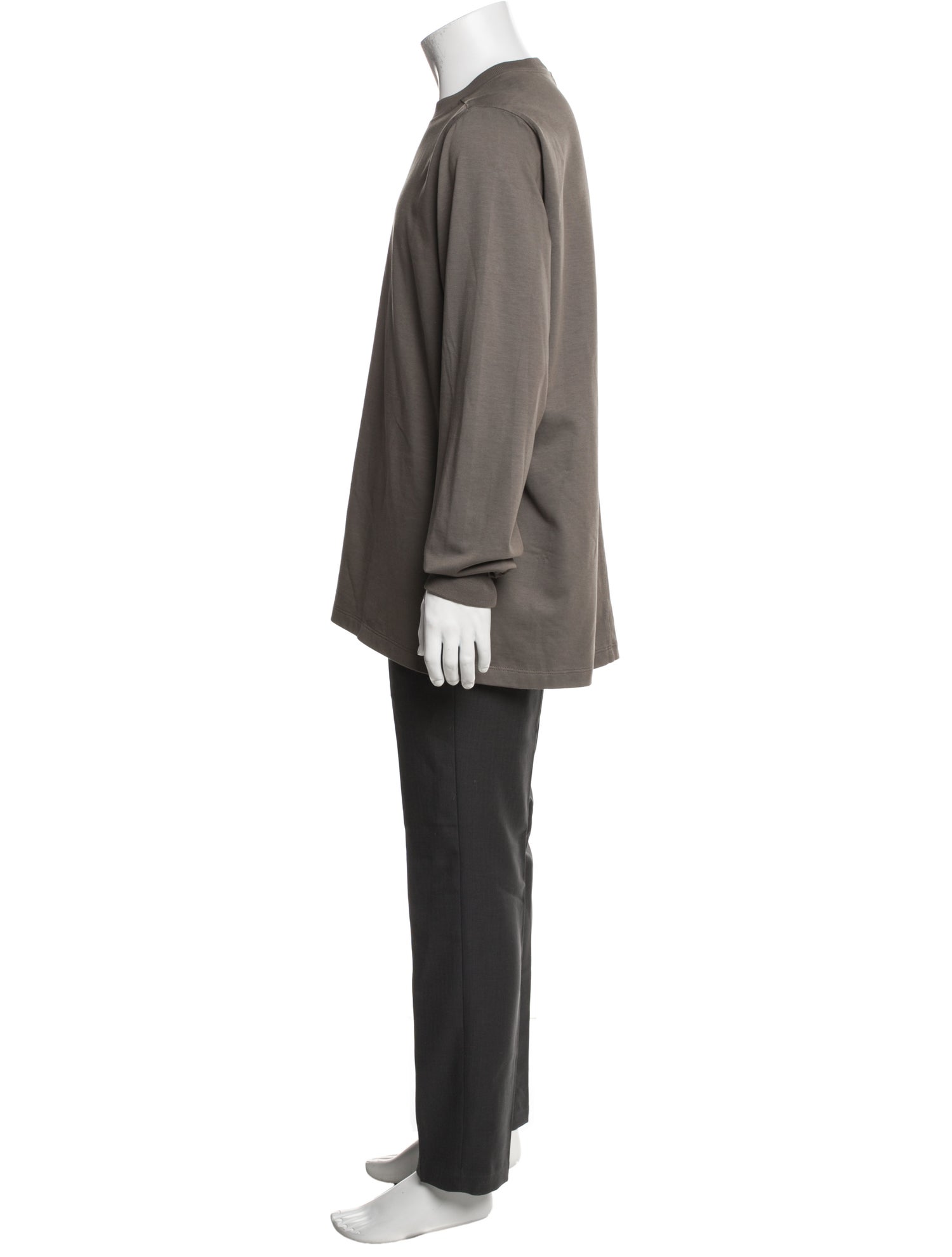 Rick Owens Crew Neck Long Sleeve T-Shirt