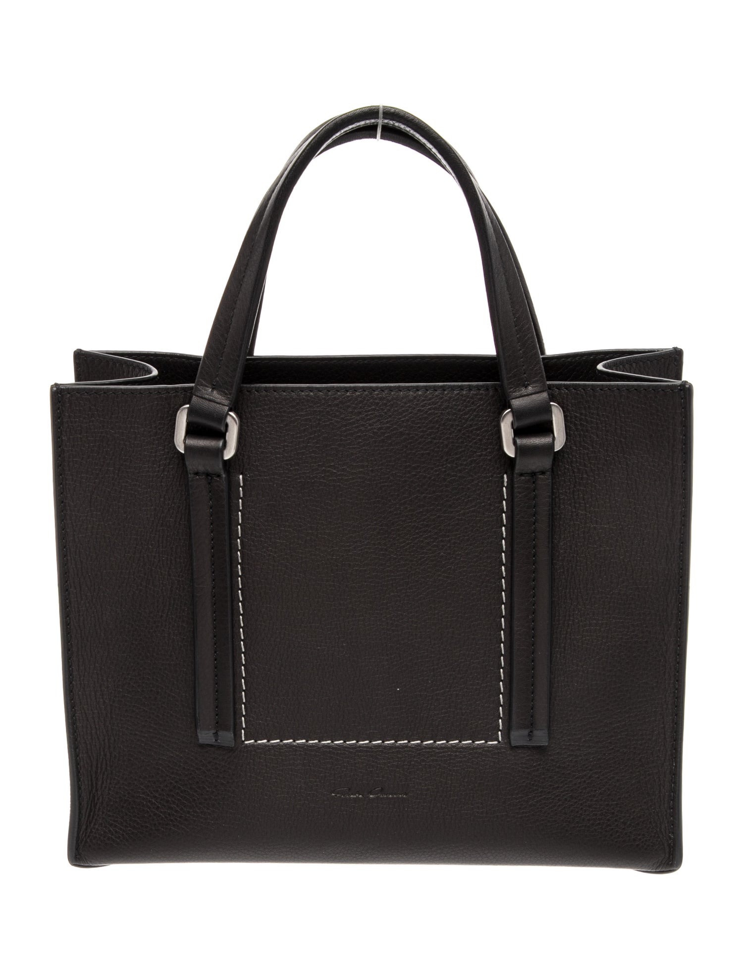 Rick Owens Leather Top Handle Bag 2024