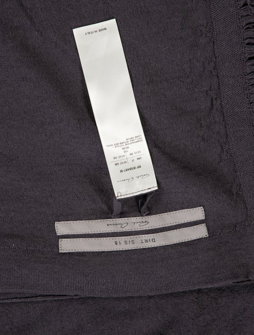 Rick Owens Virgin Wool Throw Blanket