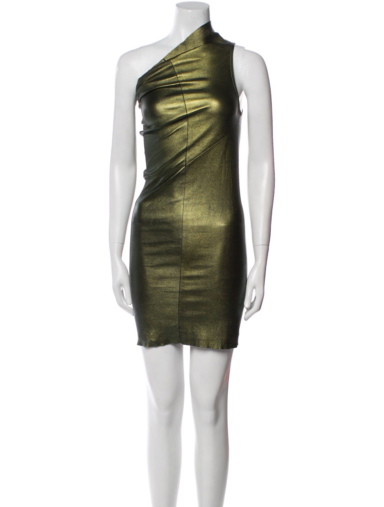 Rick Owens Lamb Leather Mini Dress