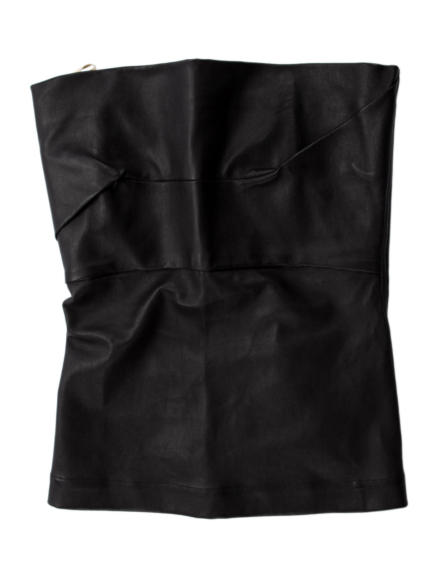 Rick Owens Lamb Leather Strapless Top
