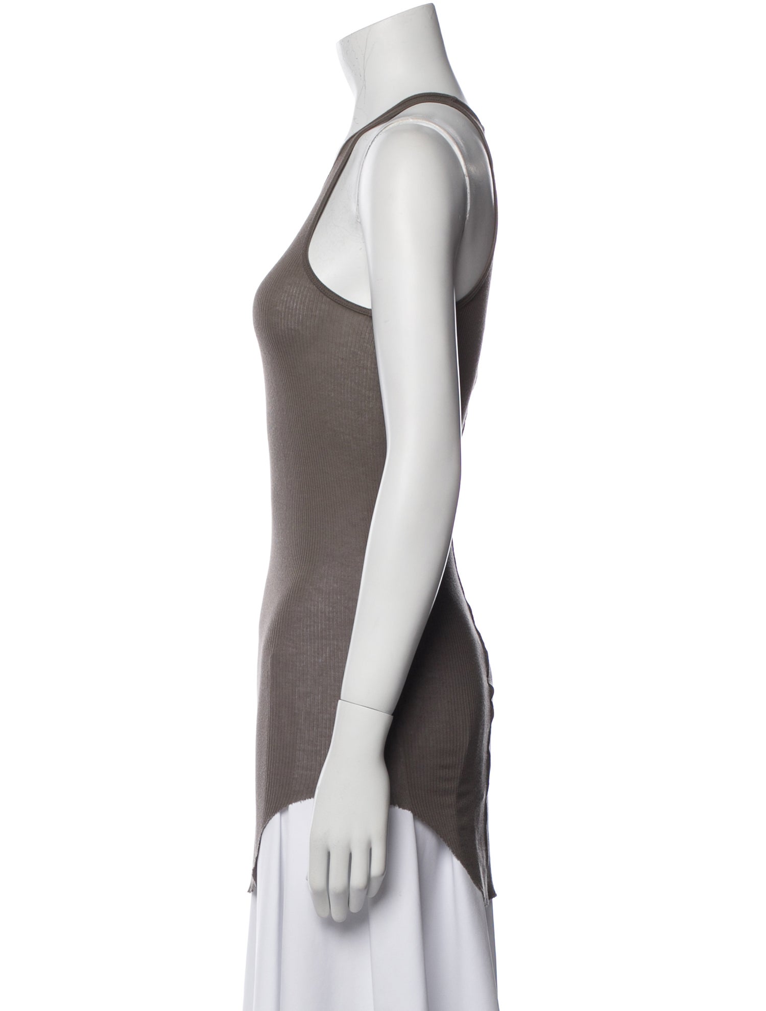 Rick Owens Scoop Neck Sleeveless Top