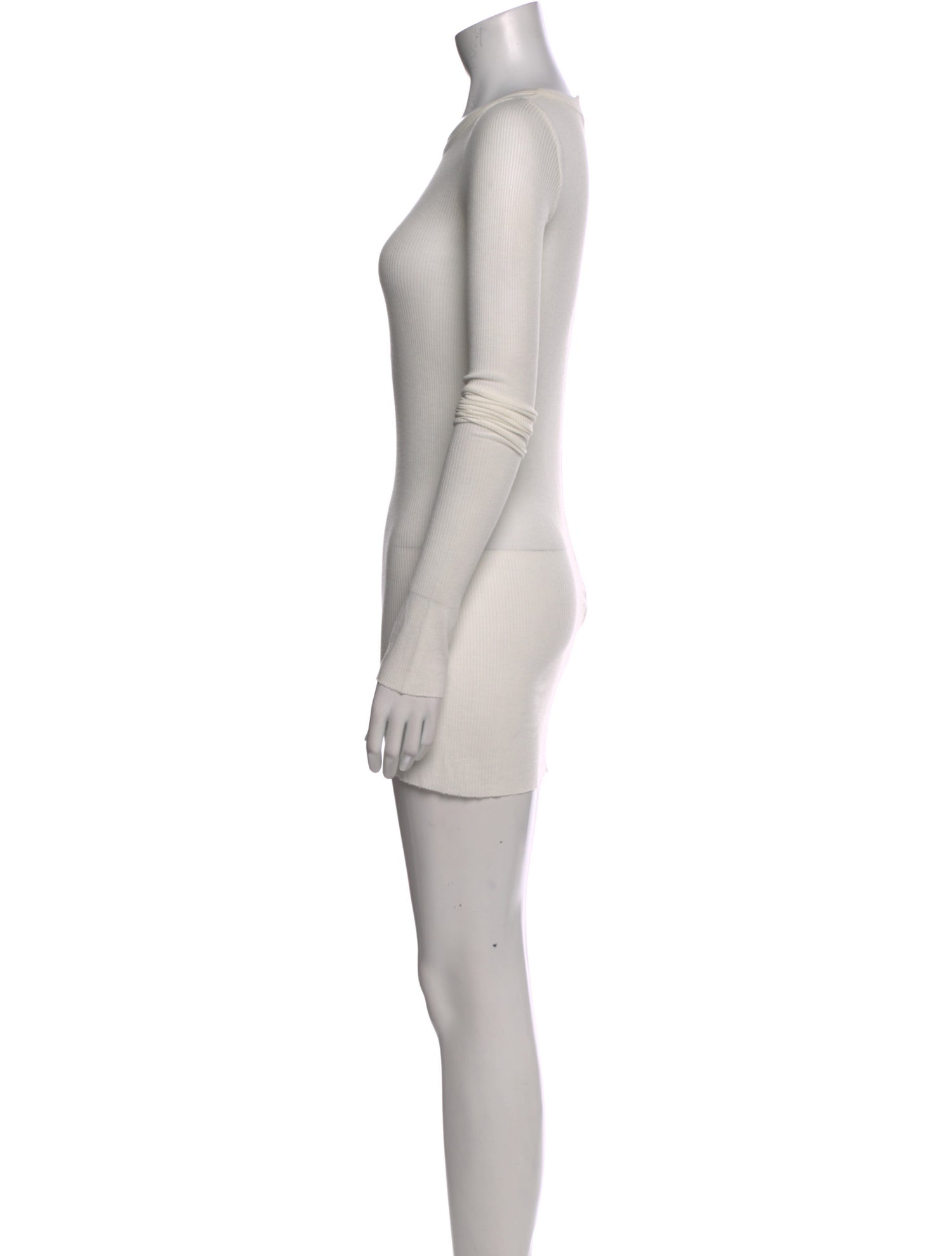 Rick Owens Crew Neck Long Sleeve Tunic