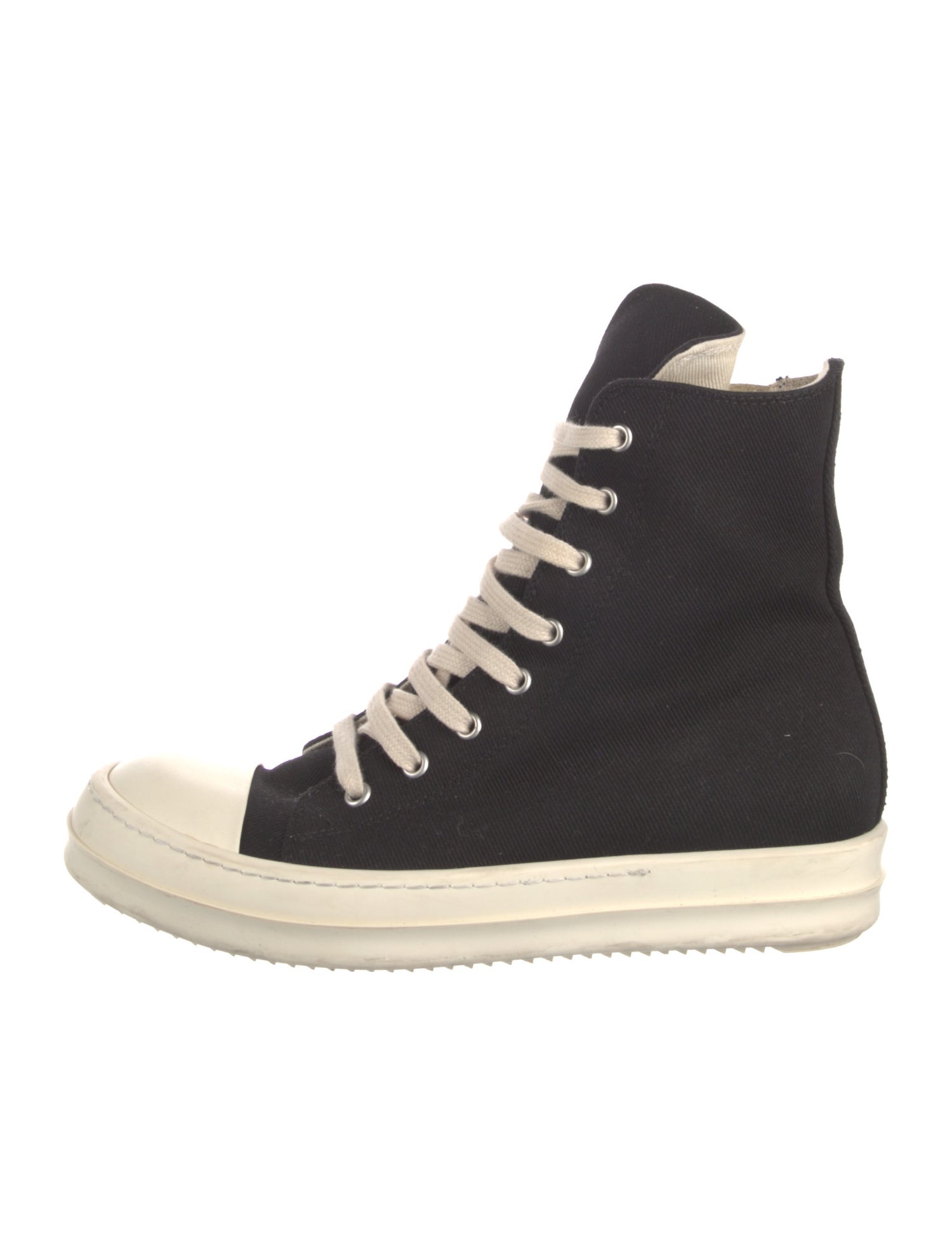 Rick Owens Canvas Wedge Sneakers