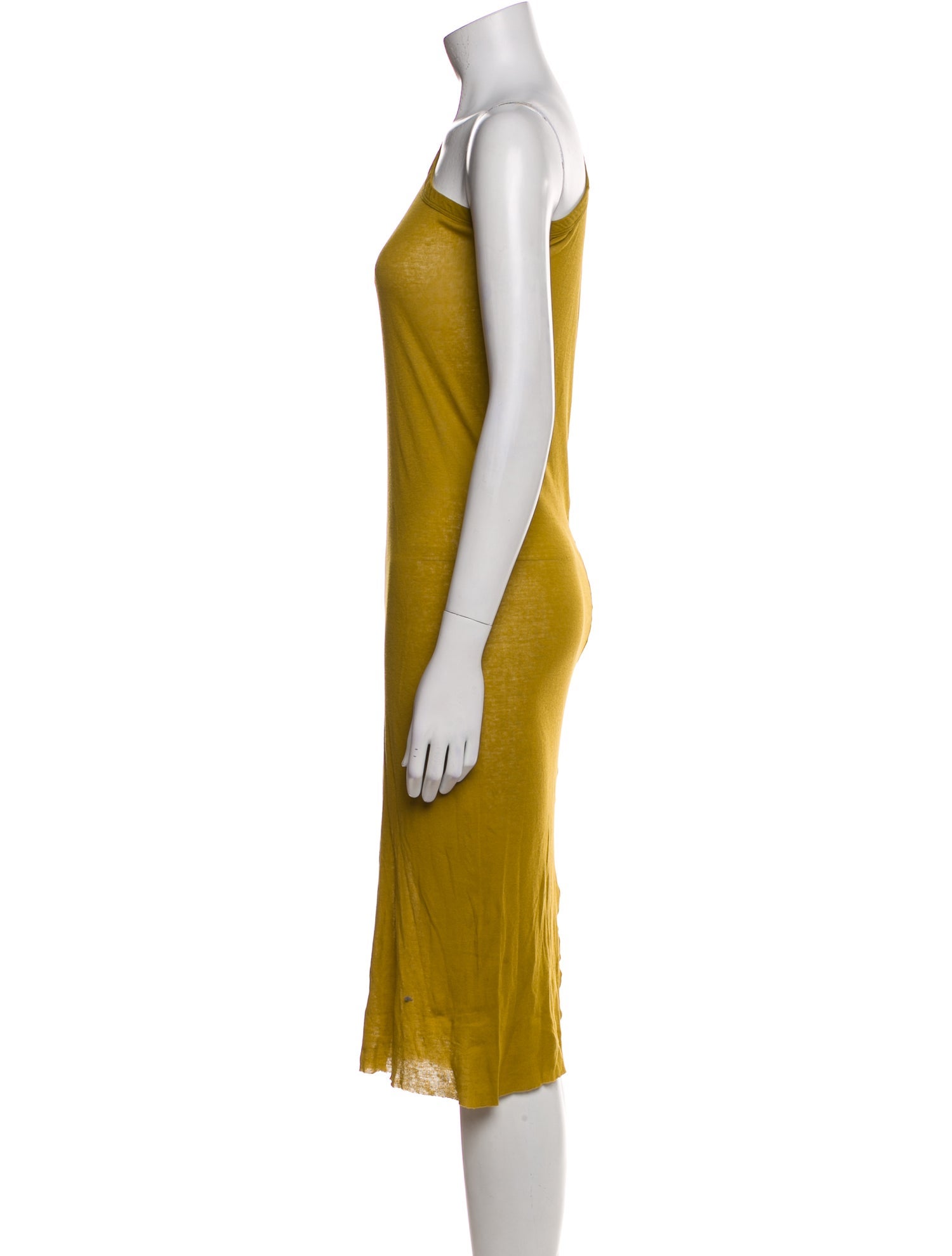 Rick Owens One-Shoulder Midi Length Dress