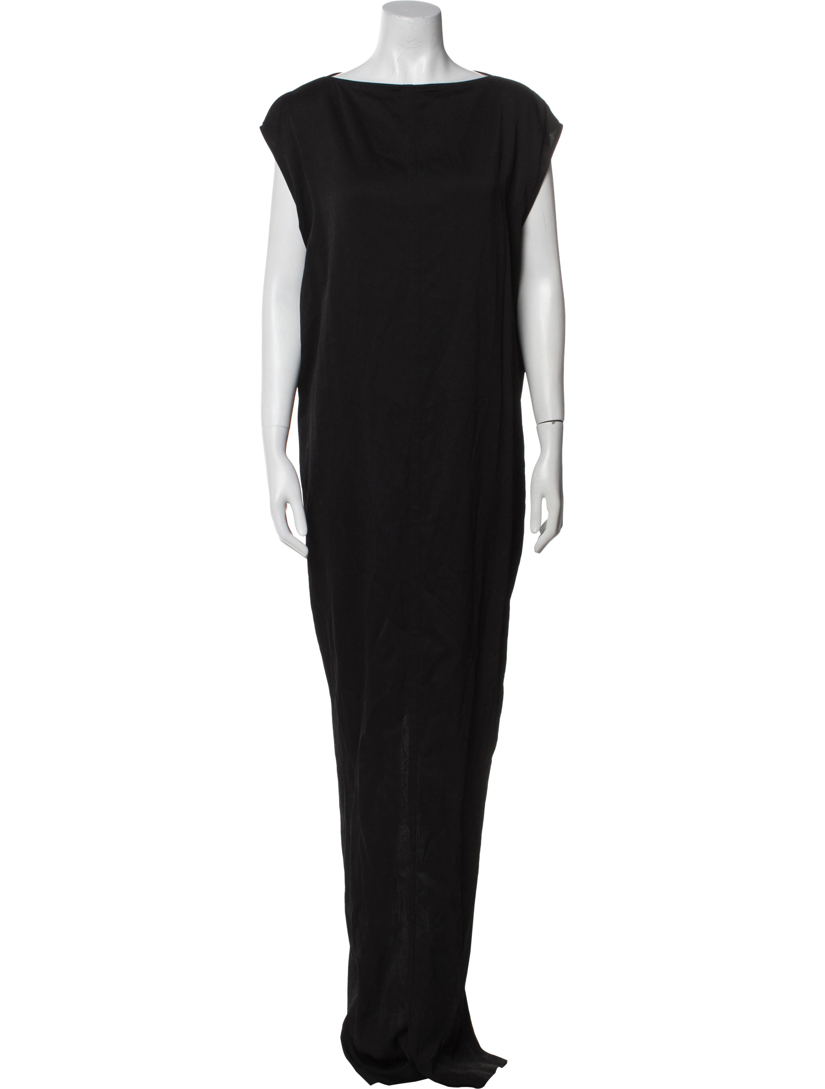 Rick Owens Bateau Neckline Long Dress