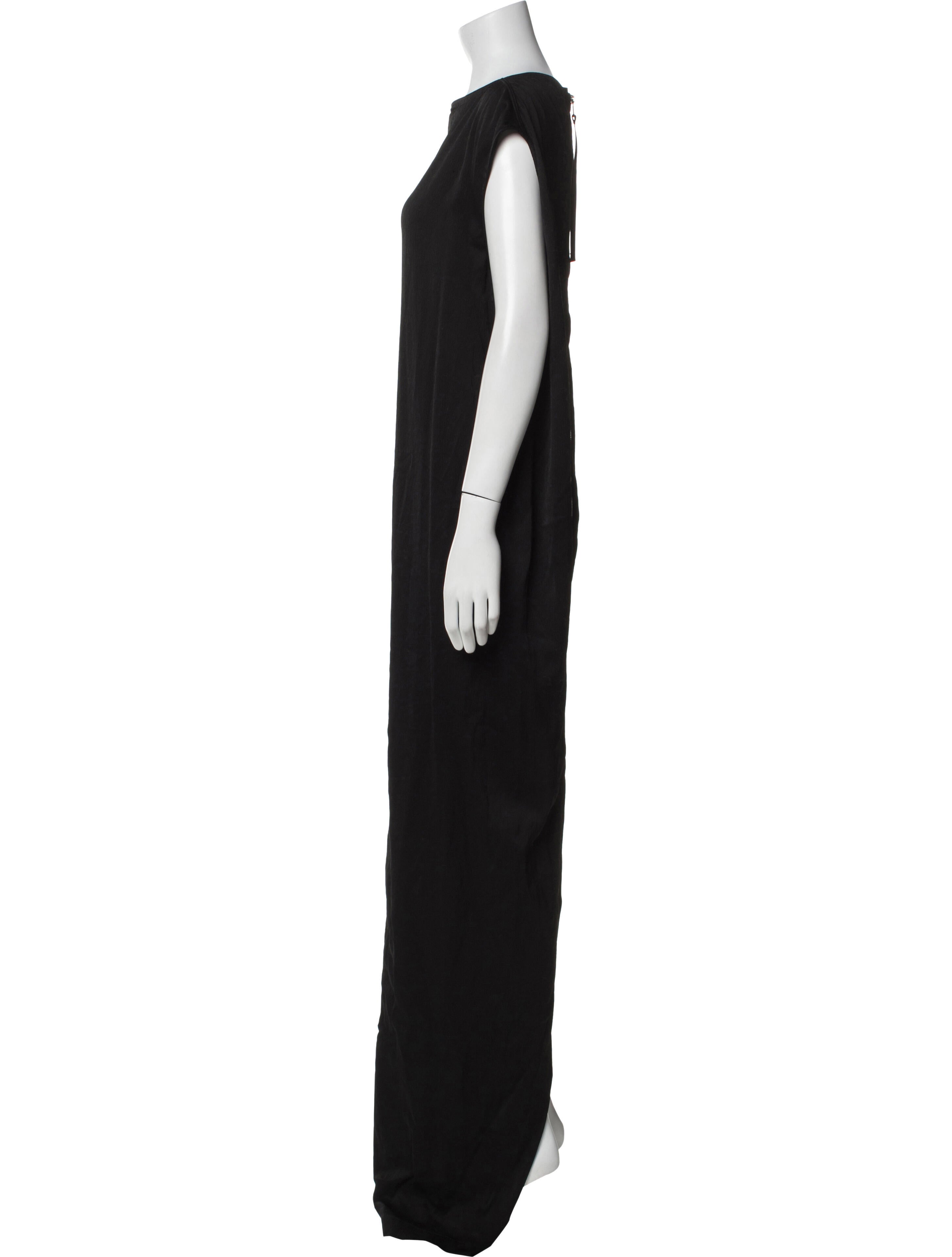 Rick Owens Bateau Neckline Long Dress
