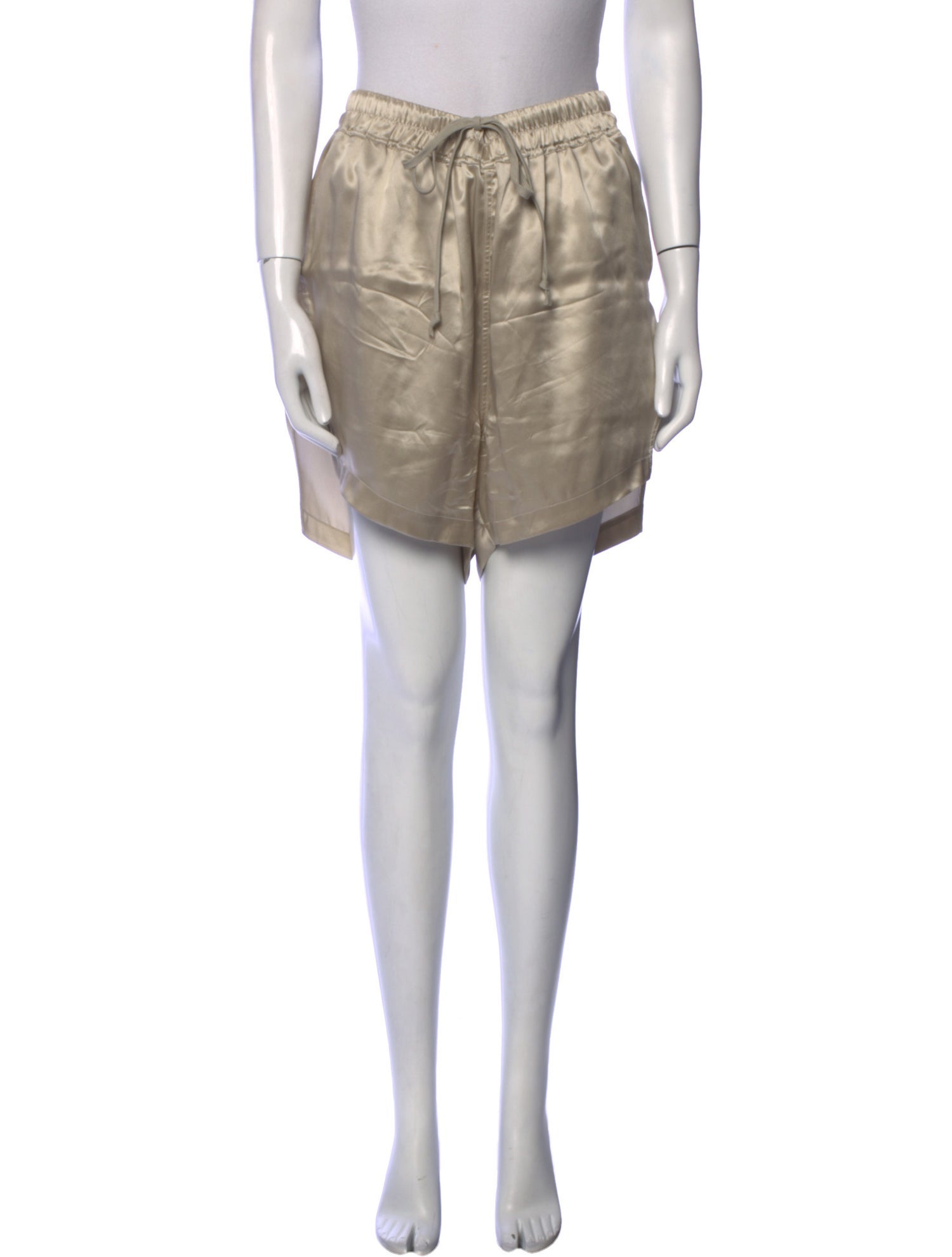 Rick Owens Silk Knee-Length Shorts