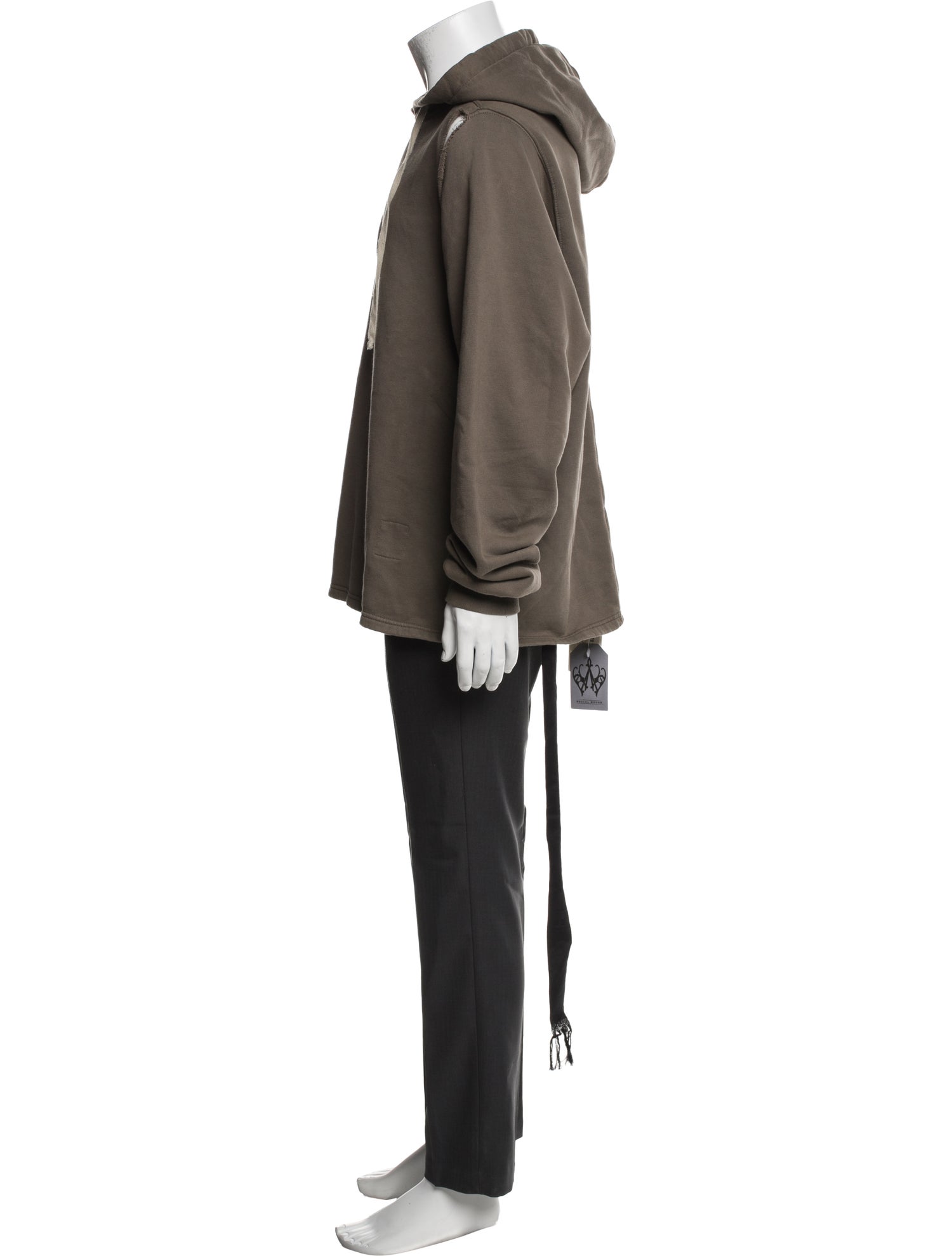 Rick Owens Crew Neck Long Sleeve Hoodie