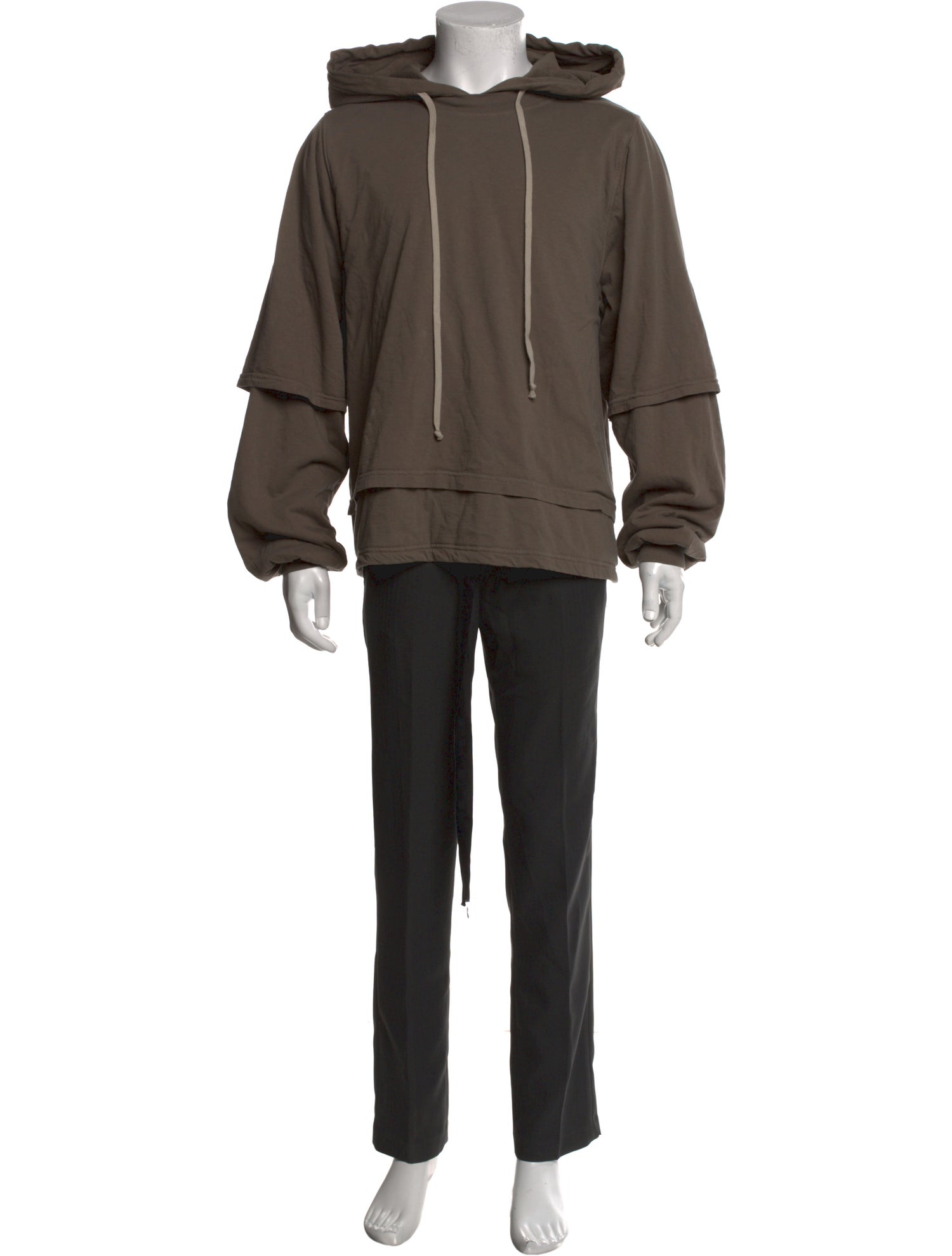 Rick Owens Crew Neck Long Sleeve Hoodie