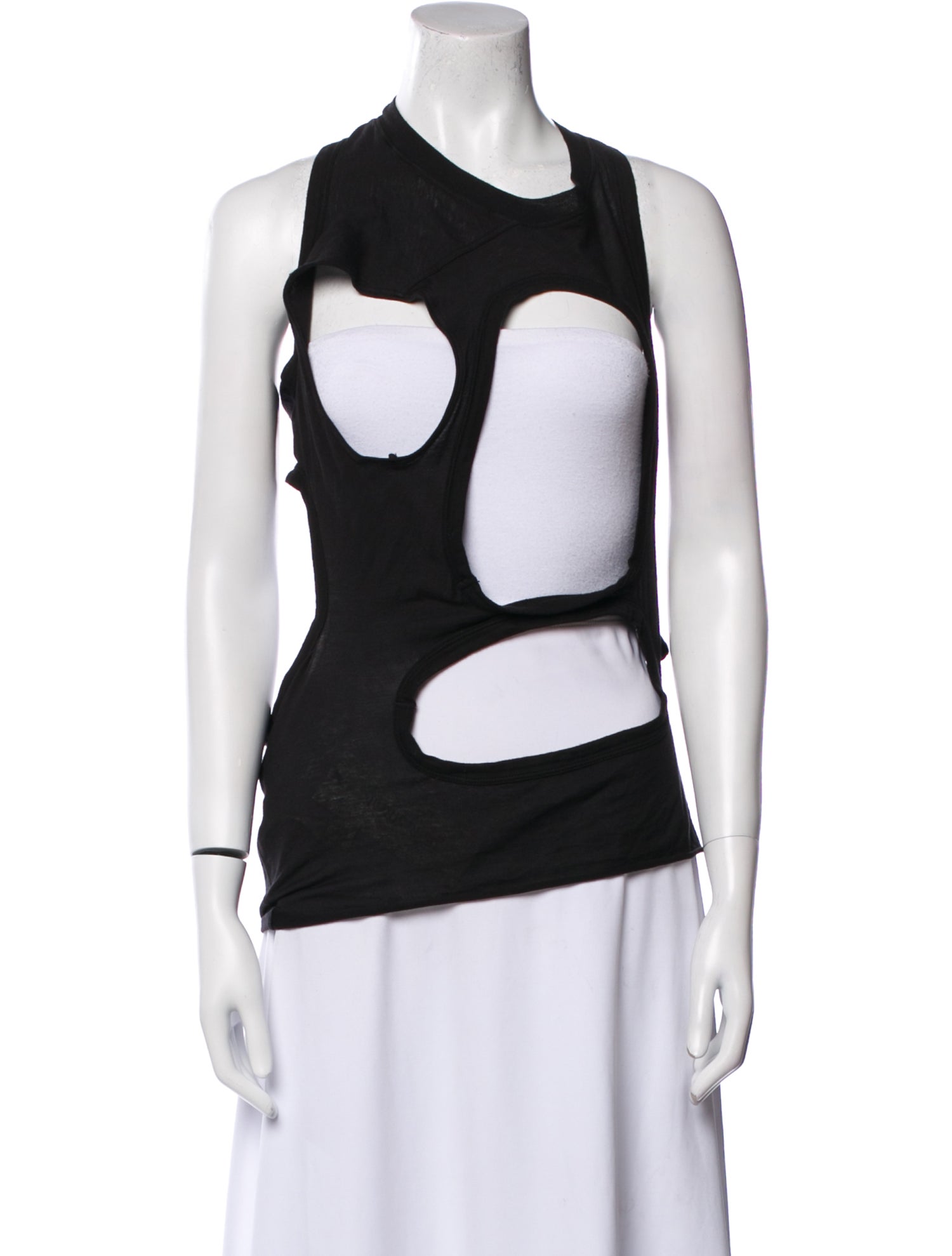 Rick Owens Scoop Neck Sleeveless Top