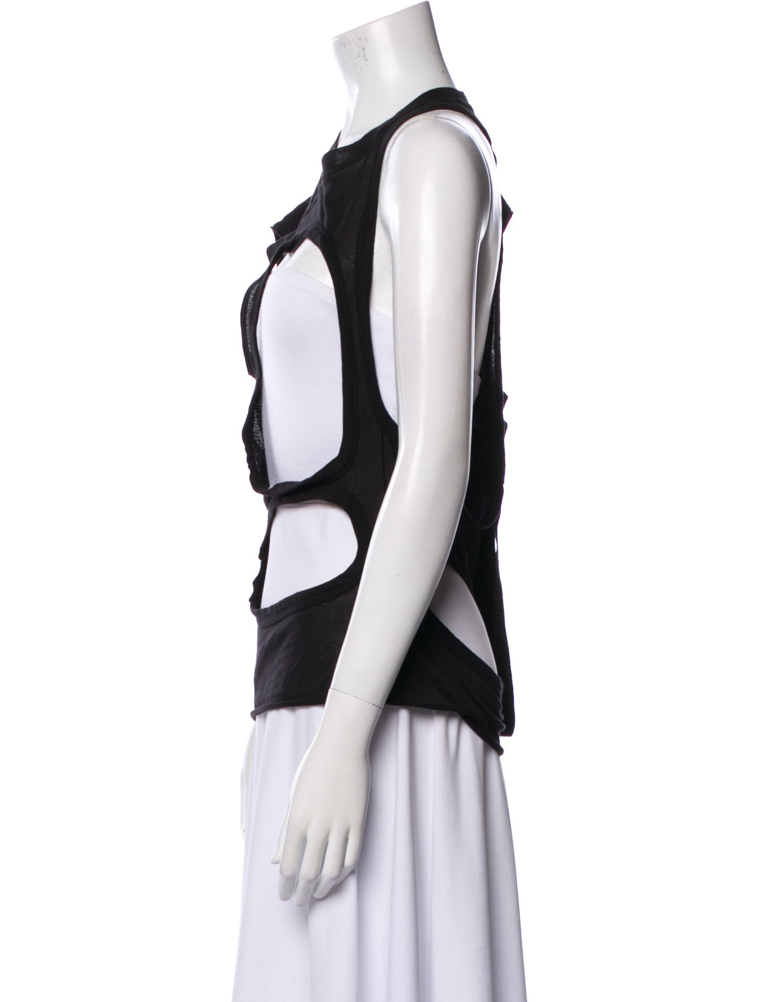 Rick Owens Scoop Neck Sleeveless Top