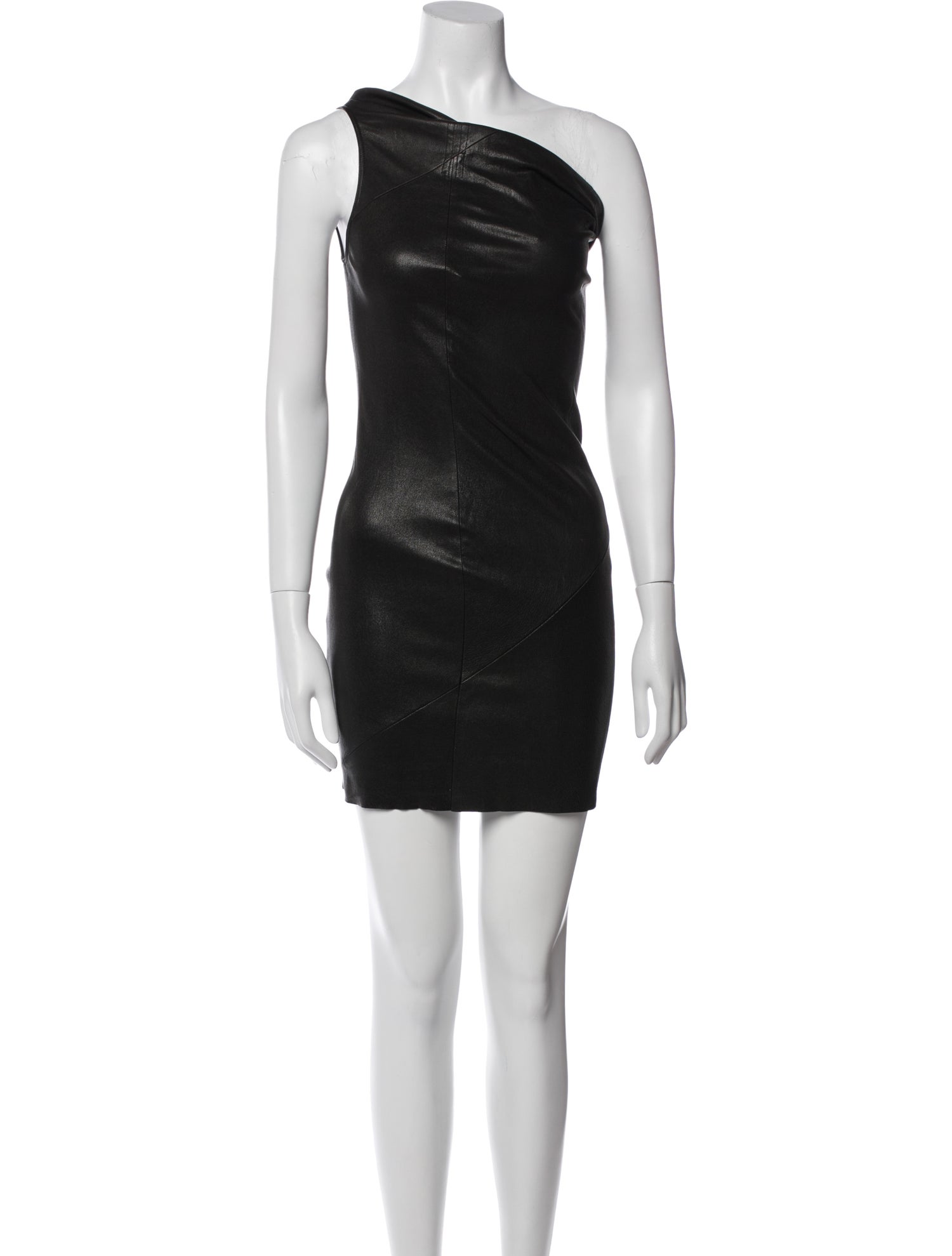 Rick Owens Goat Leather Mini Dress
