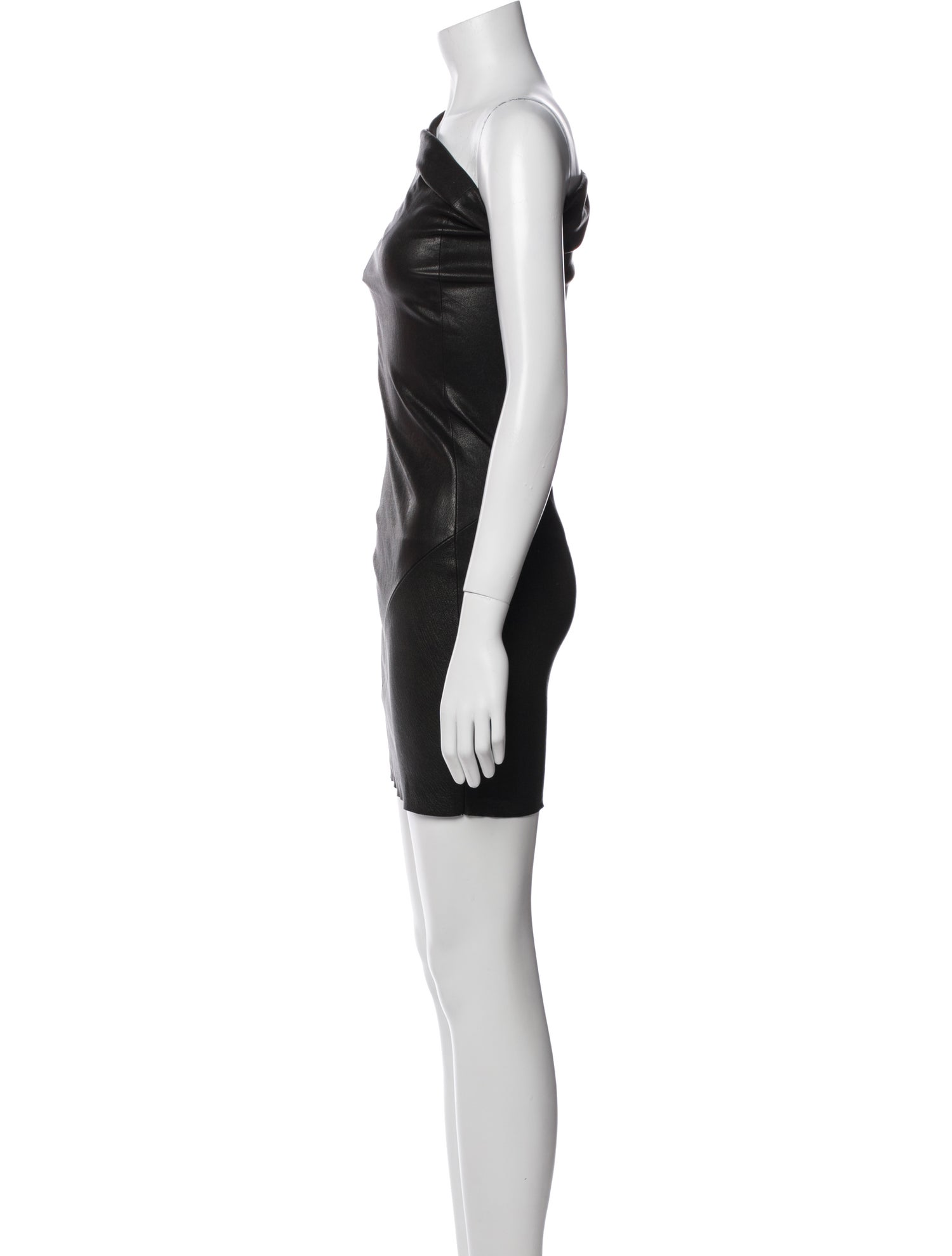 Rick Owens Goat Leather Mini Dress