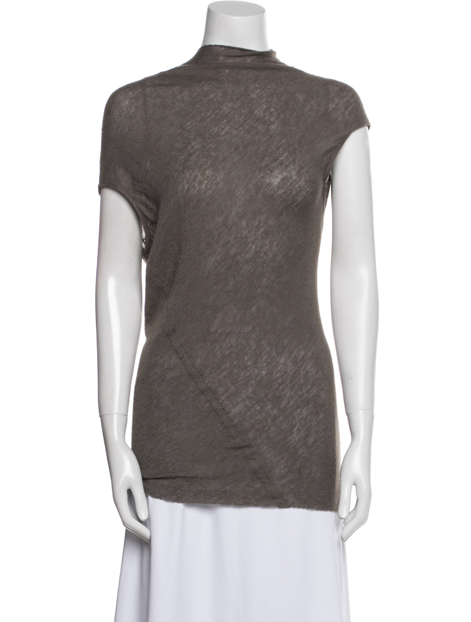 Rick Owens Cashmere Mock Neck Top
