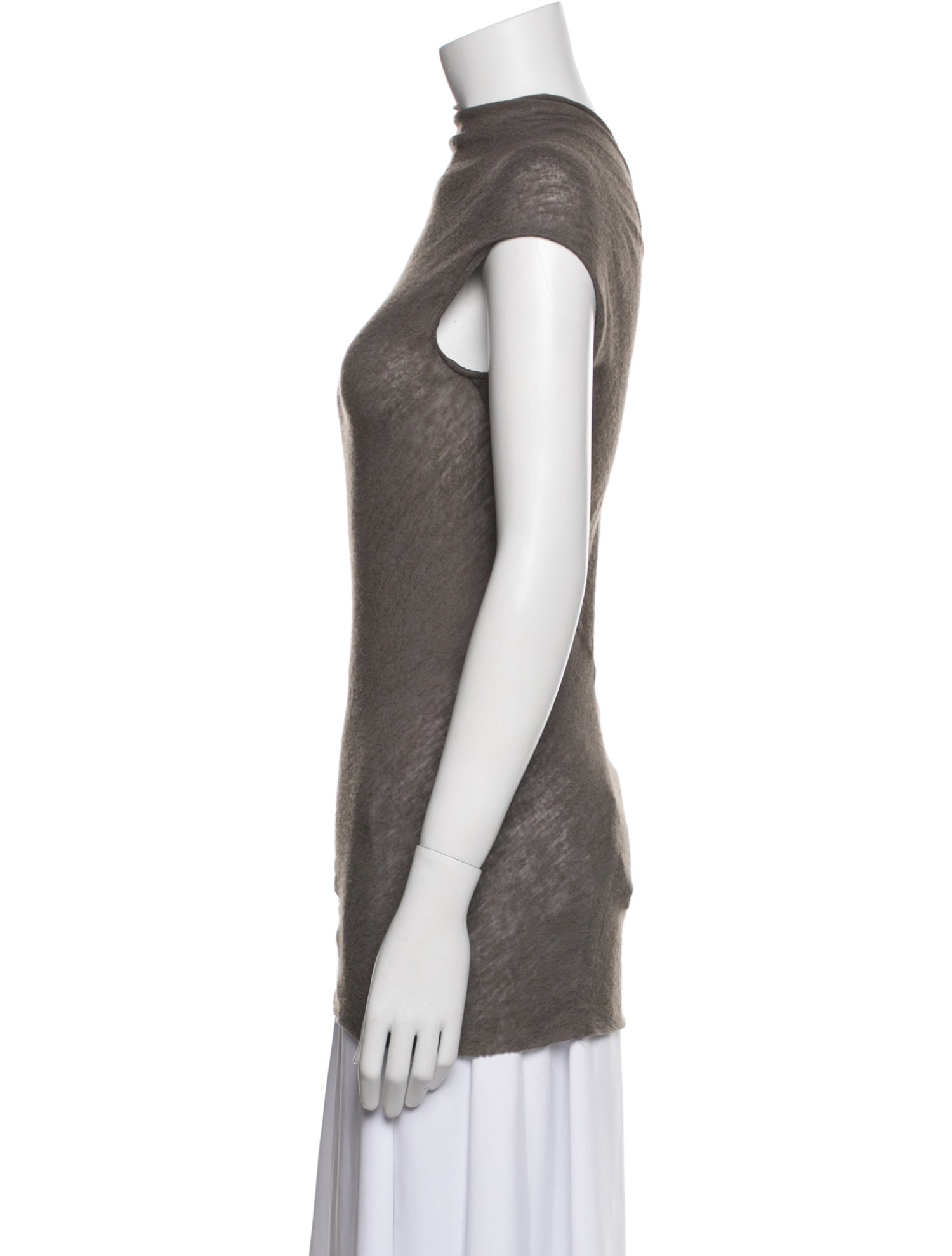 Rick Owens Cashmere Mock Neck Top