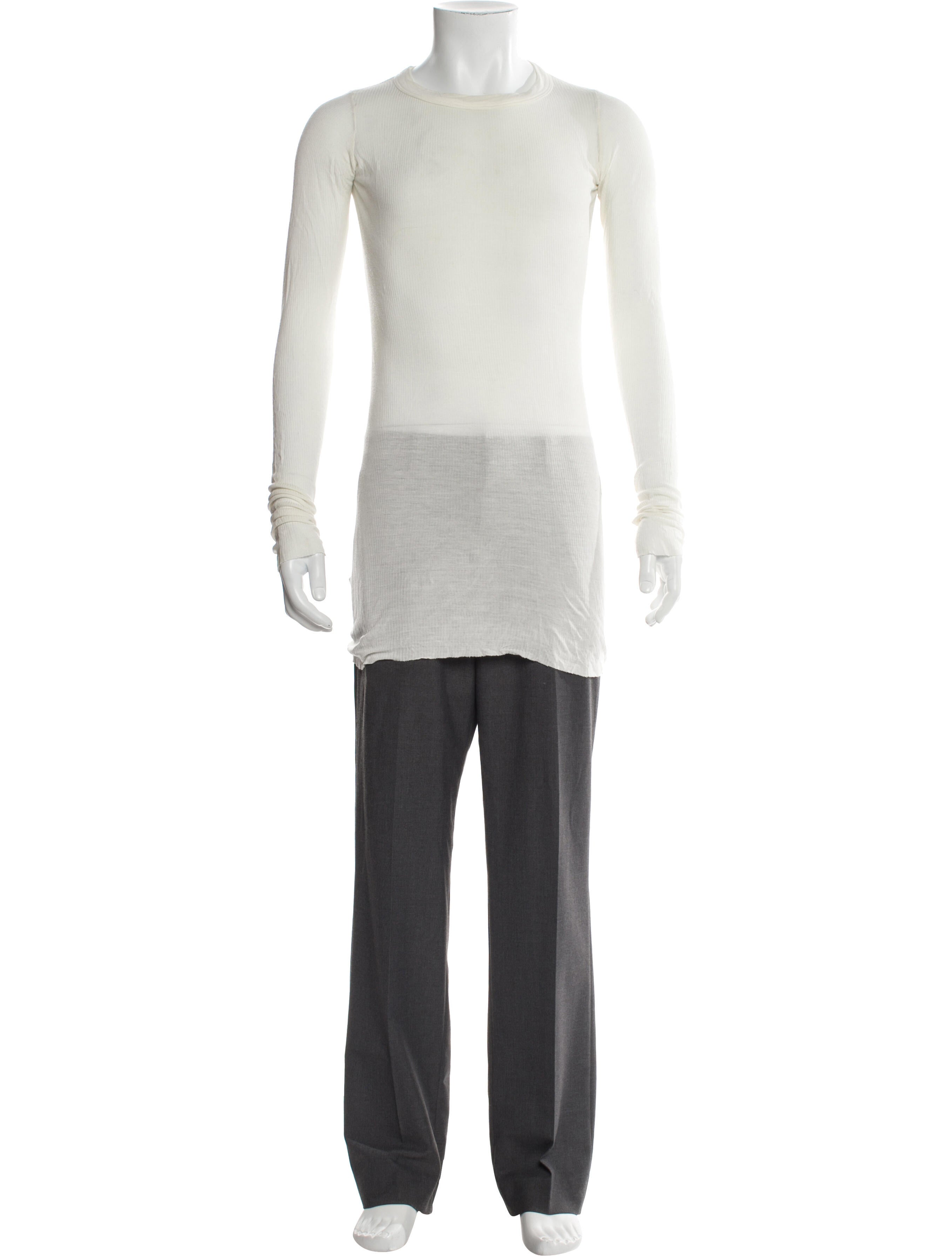 Rick Owens Crew Neck Long Sleeve T-Shirt