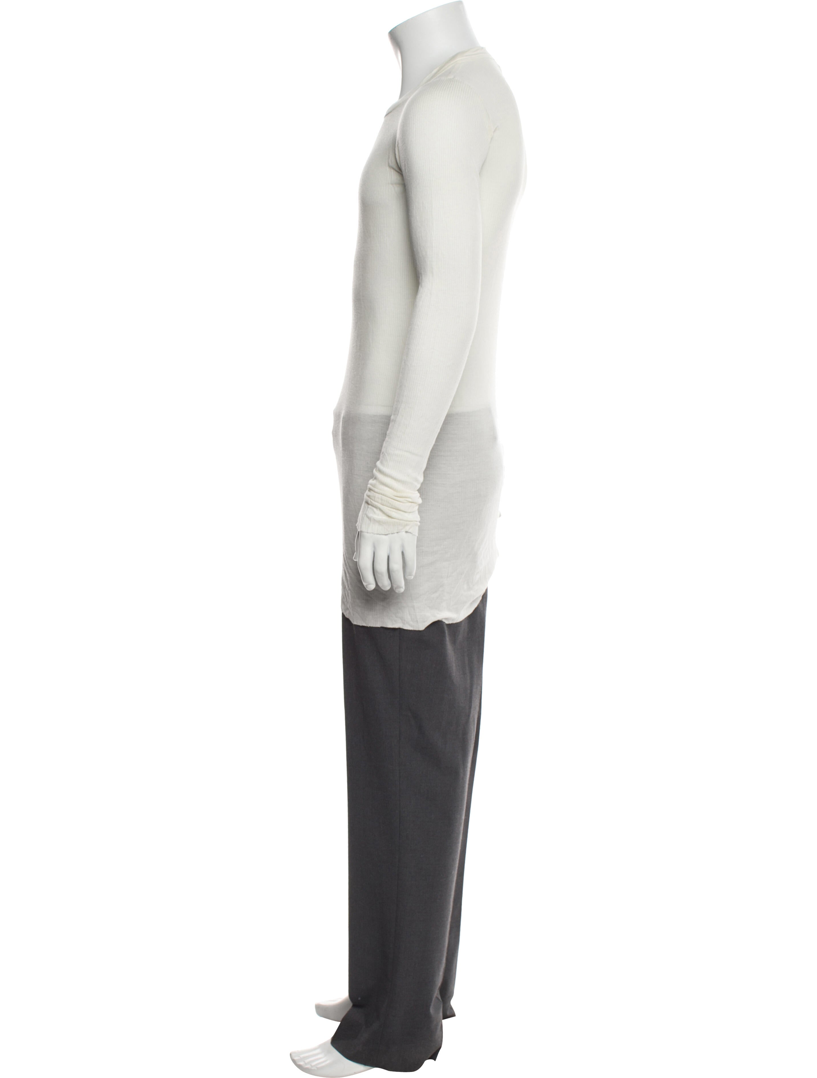 Rick Owens Crew Neck Long Sleeve T-Shirt