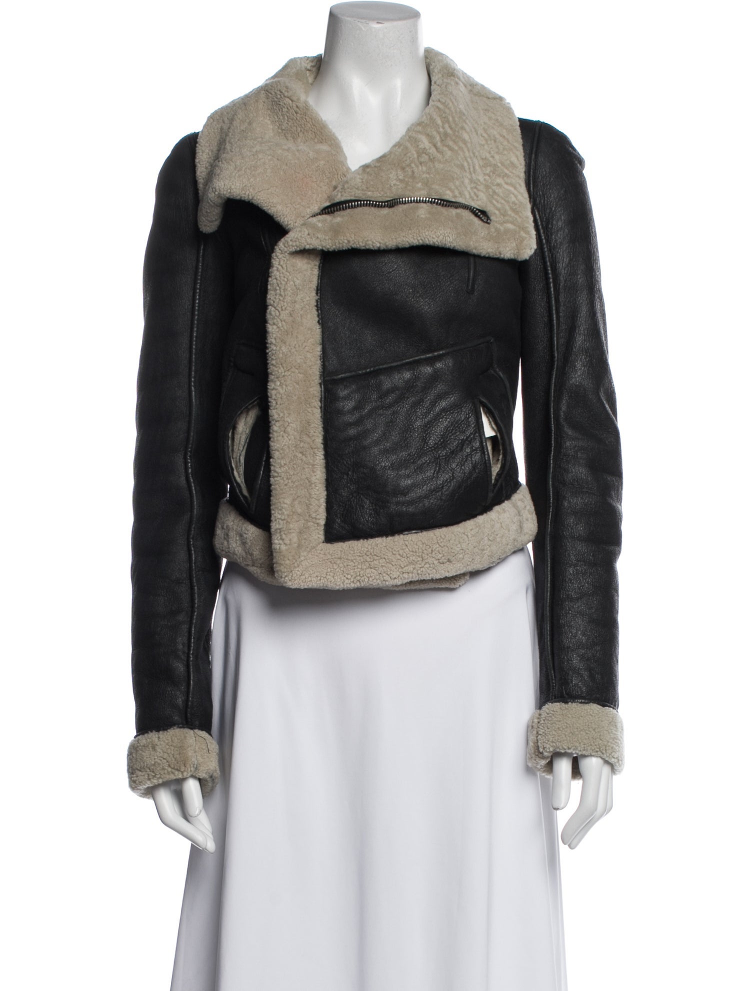 Rick Owens Lamb Leather Biker Jacket