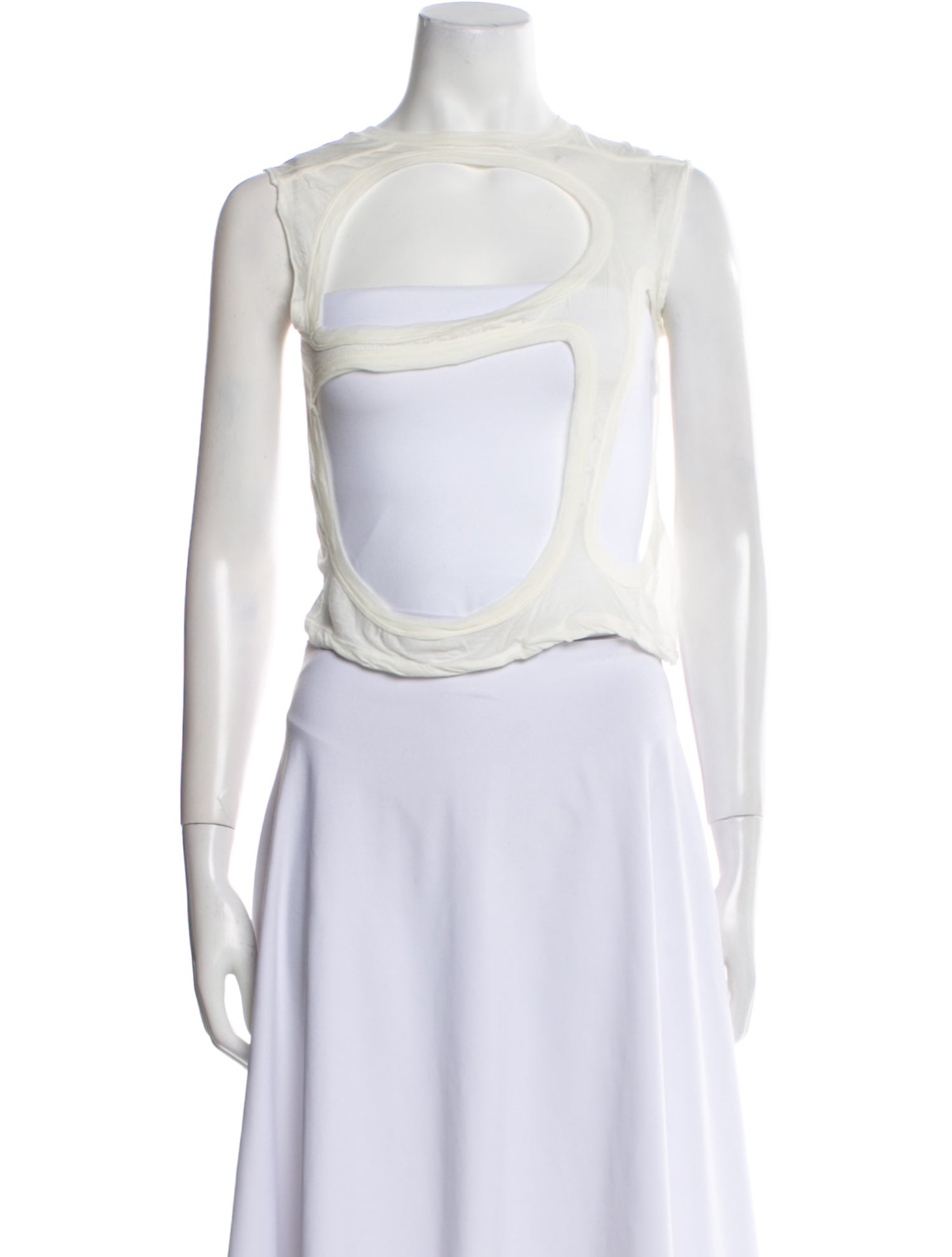 Rick Owens Halterneck Sleeveless Crop Top